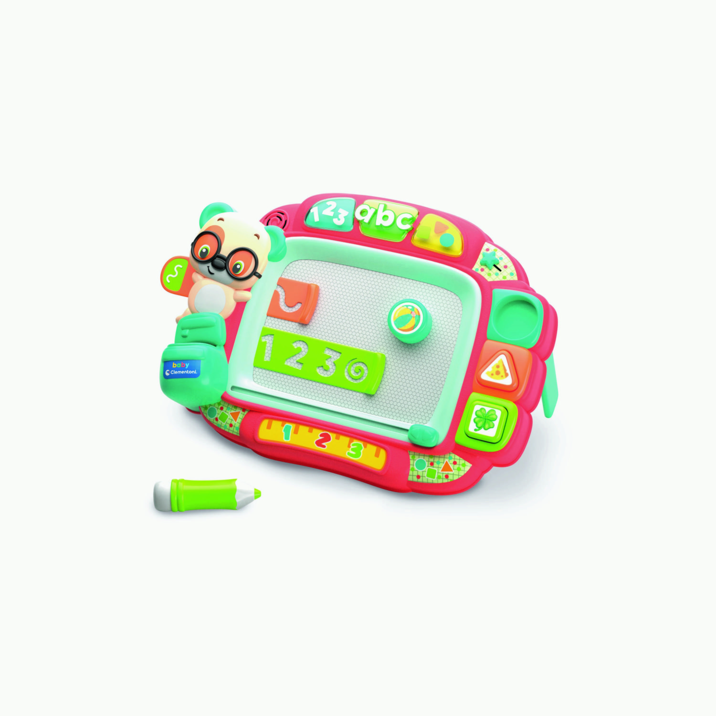 Clementoni Battery Operated Baby Interactive Magnetic Easel - Multicolour-toys-educational-readingandwriting-image-4