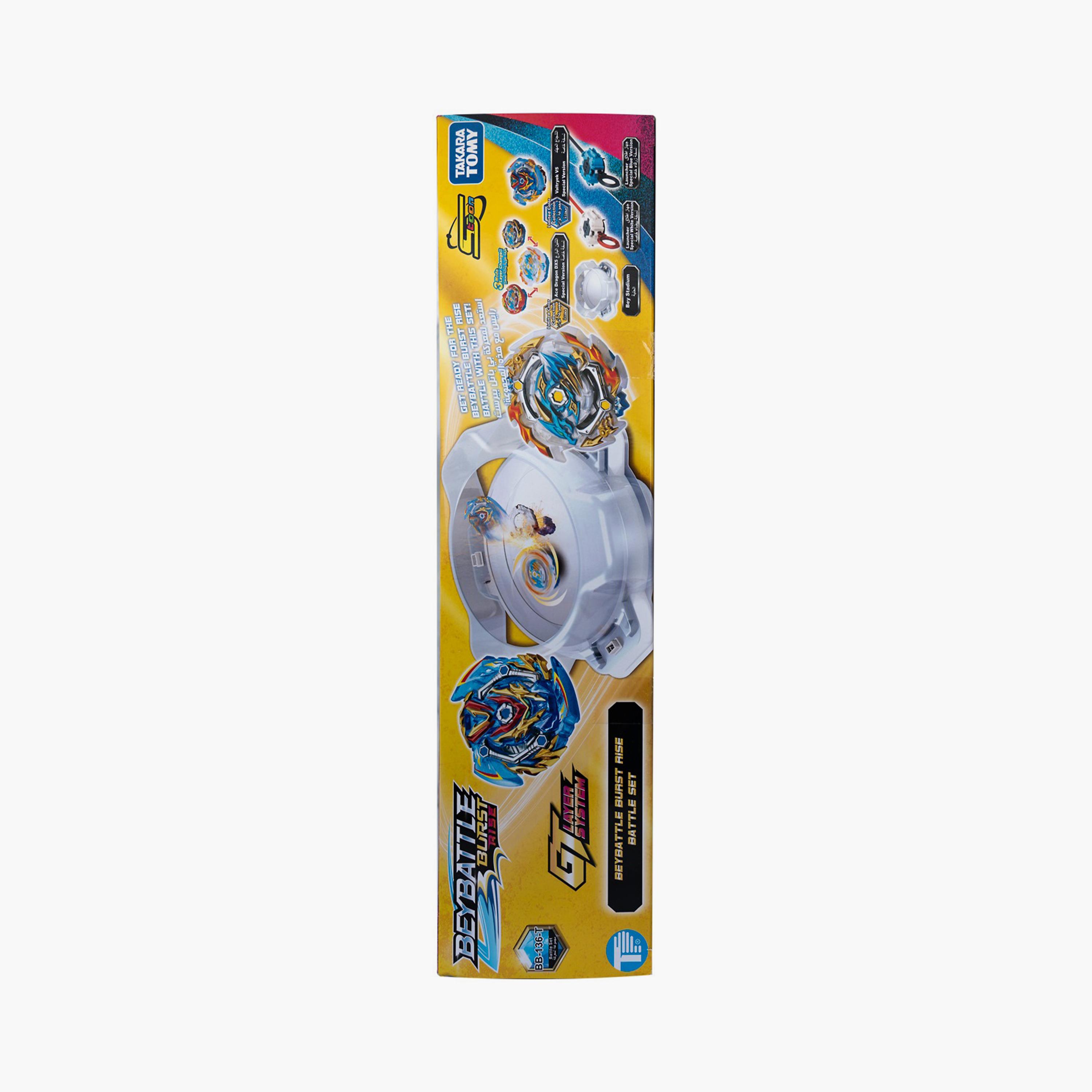 Beyblade Series 4 Beybattle Burst Rise Battle Set with 2 Tops, 2 Launchers & Stadium-toys-noveltyandcollectibles-fidgettoys-image-2