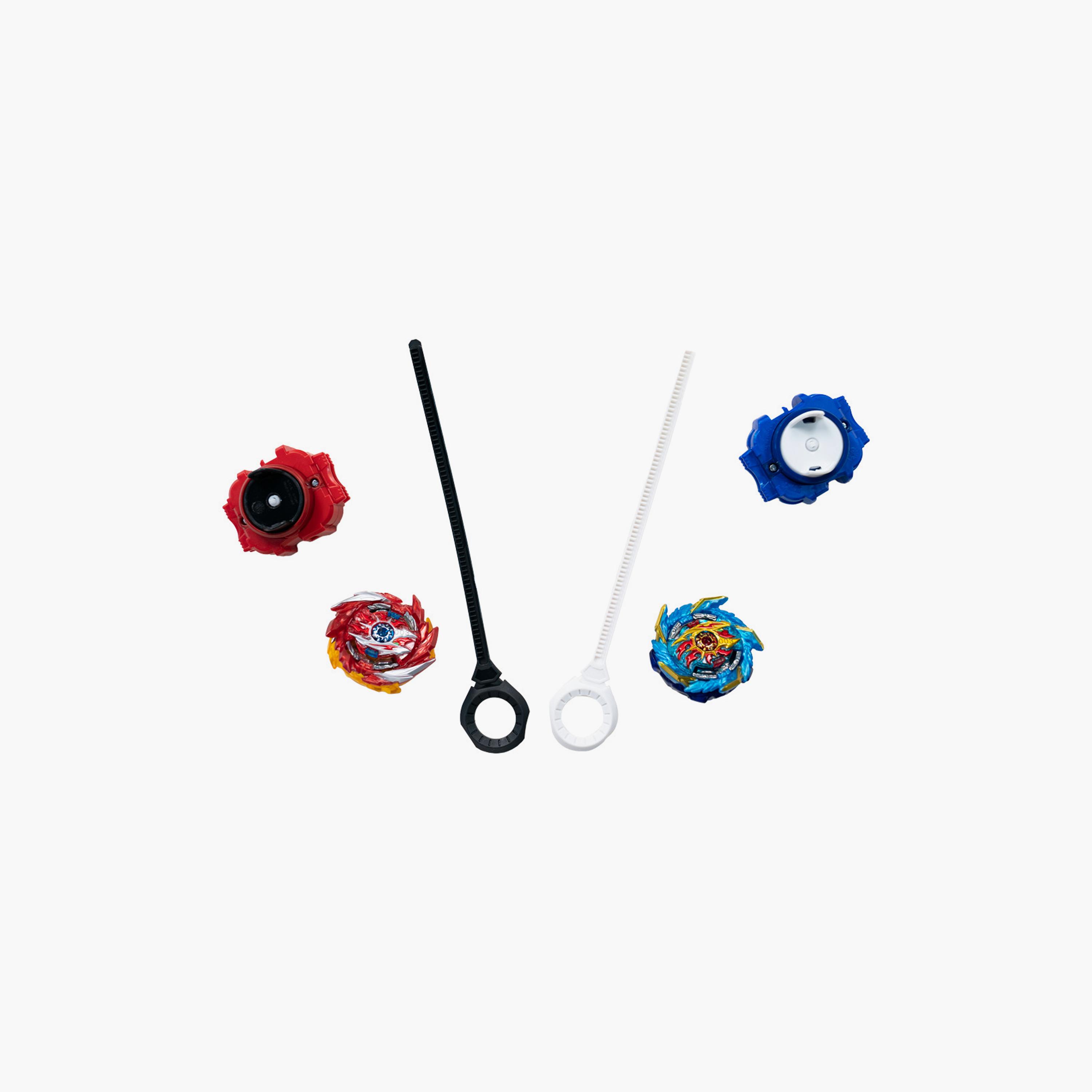 مجموعة من 4 قطع من سلسلة بي باتل سباركينج توب مع قاذفات وحبال تمزيق من بيبليد-toys-noveltyandcollectibles-fidgettoys-image-15