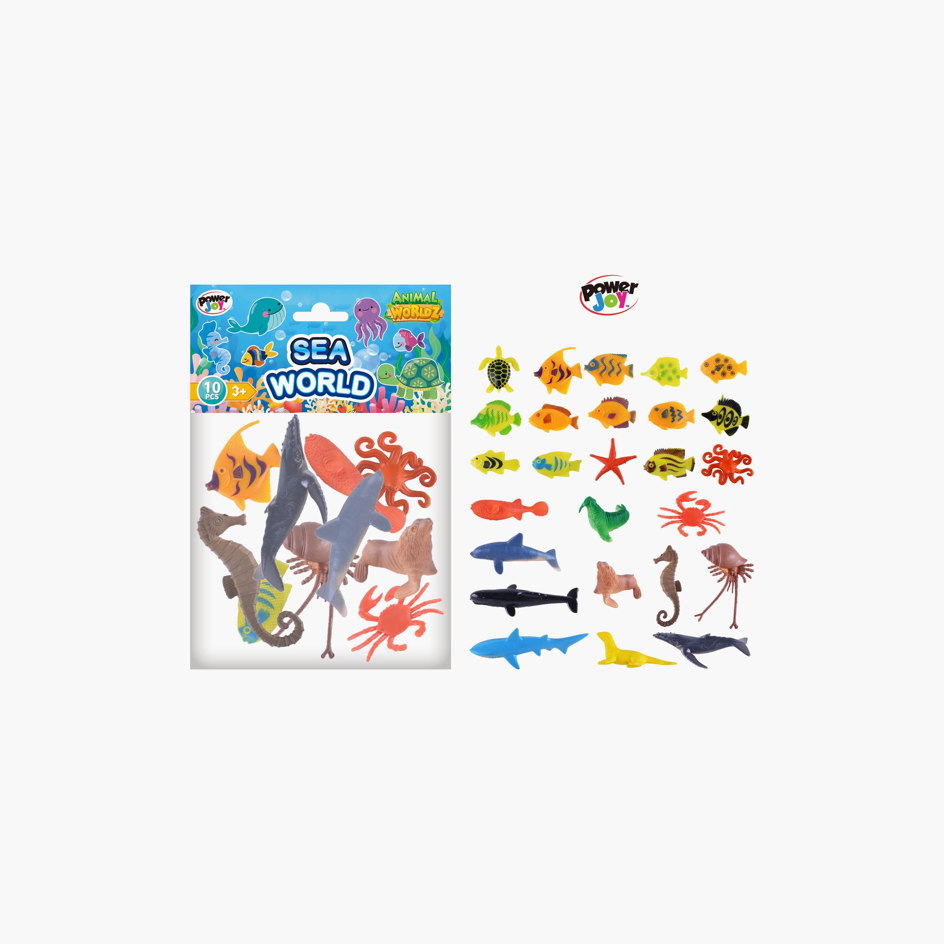 Power Joy 10-Piece Animal Worldz Sea World - 2 Inch-toys-playfigures-actionfigures-image-3