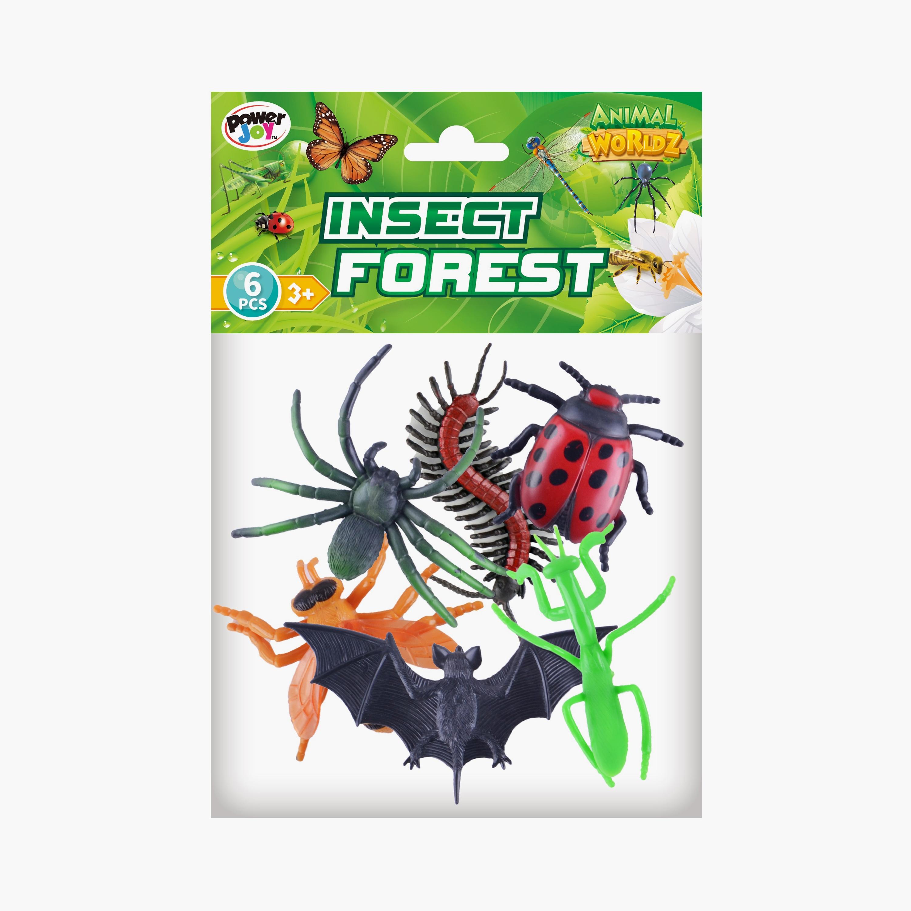 Power Joy 6-Piece Animal Worldz Insects - 4 Inch-toys-playfigures-actionfigures-image-1
