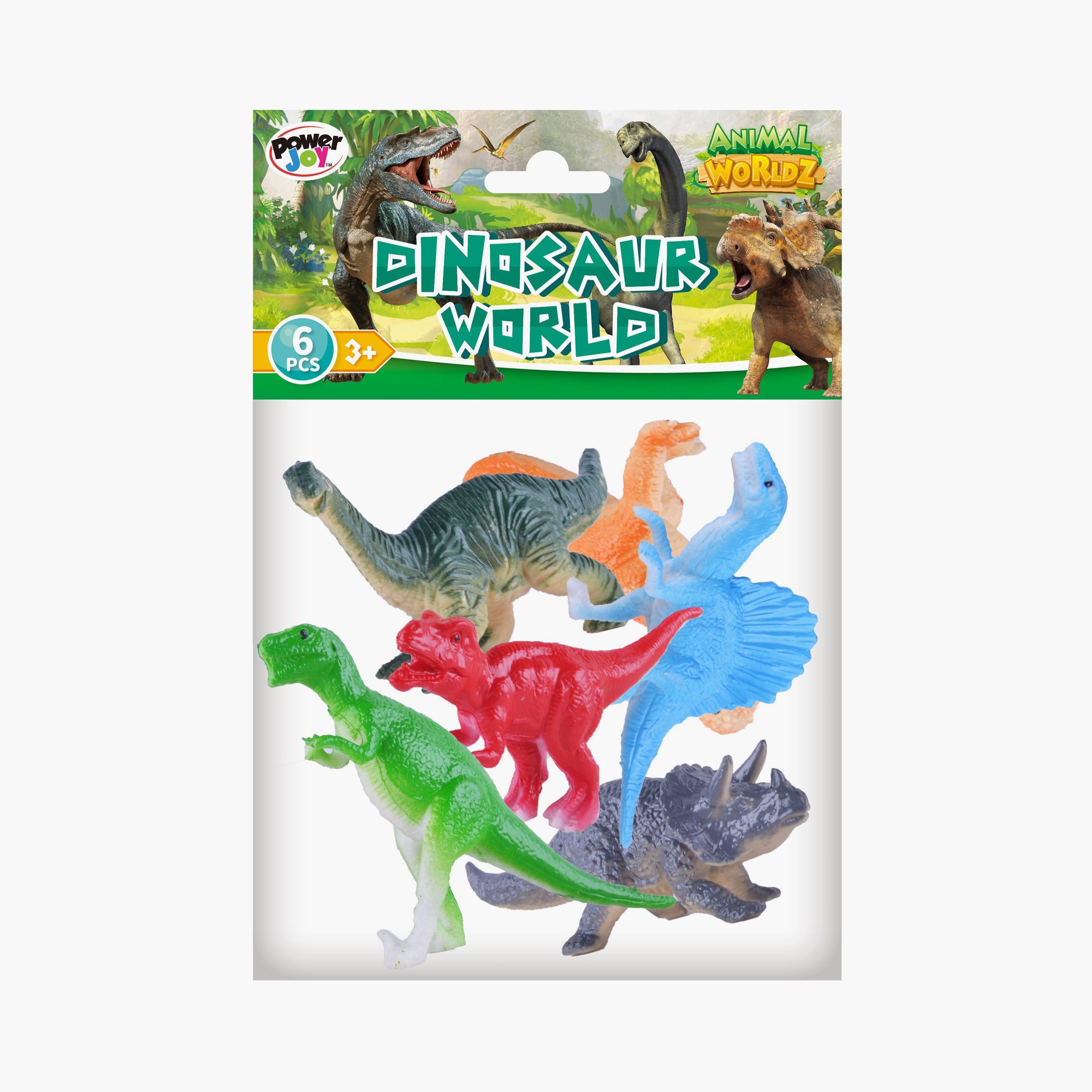 Power Joy 6-Piece Animal Worldz Dinosaur - 4 Inch-toys-playfigures-actionfigures-image-1
