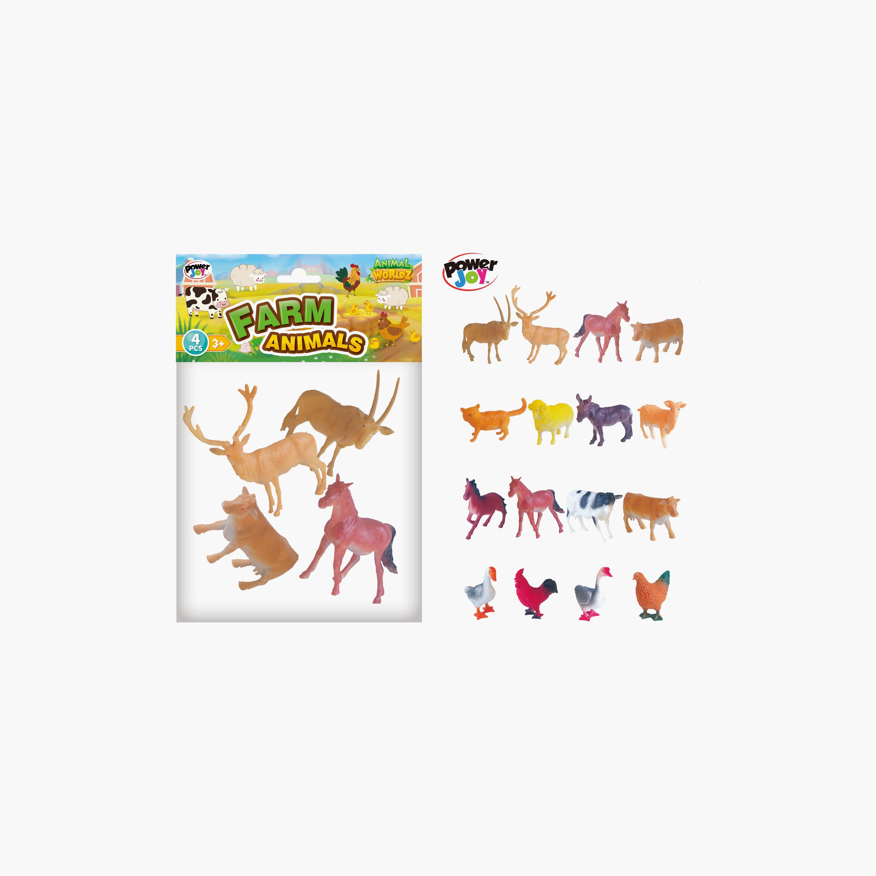 حيوانات المزرعة أنيمال وورلدز، 6 قطع من باور جوي - 6 بوصات-toys-playfigures-actionfigures-image-3