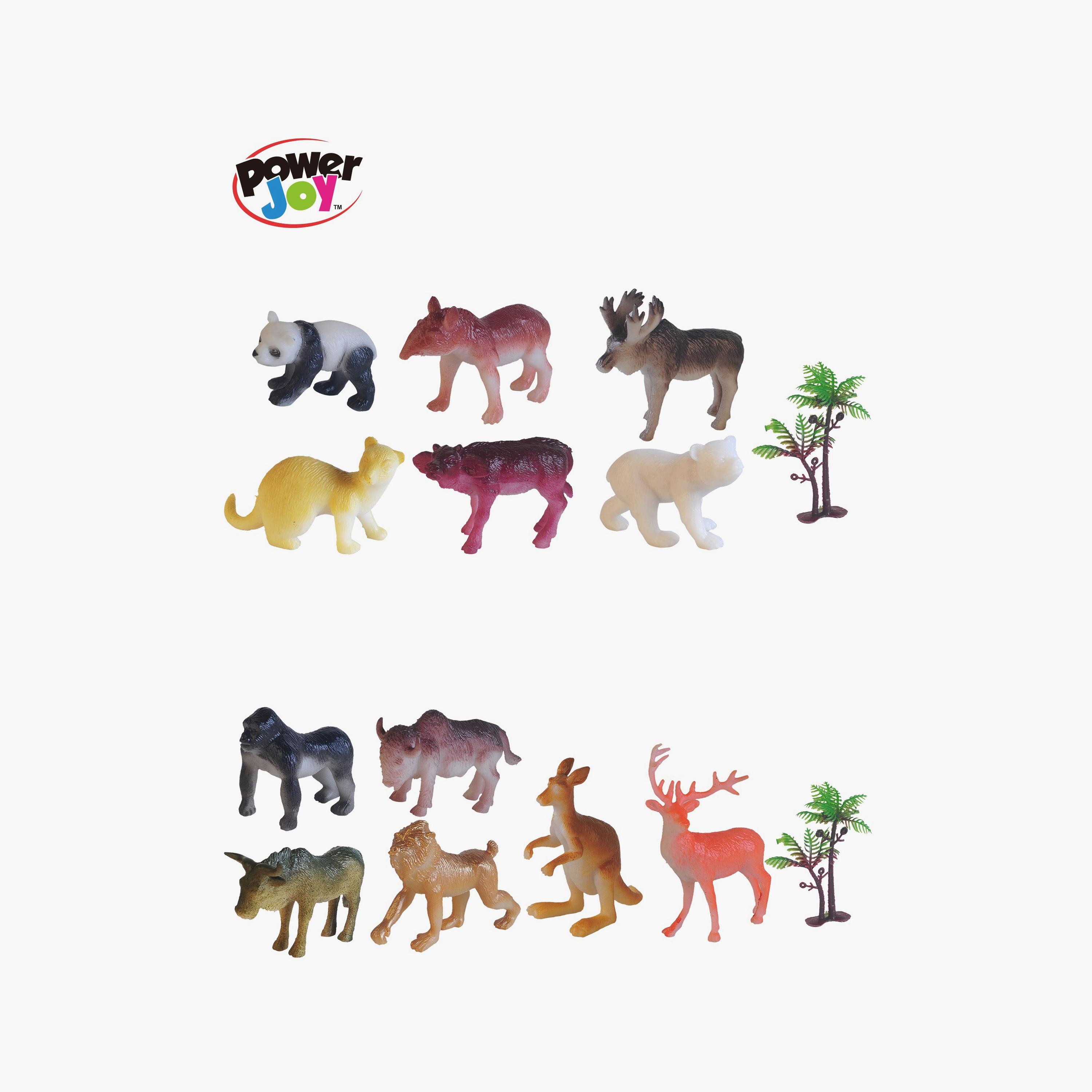 Power Joy 6-Piece Animal Worldz Safari Animals - 4 Inch-toys-playfigures-actionfigures-image-2
