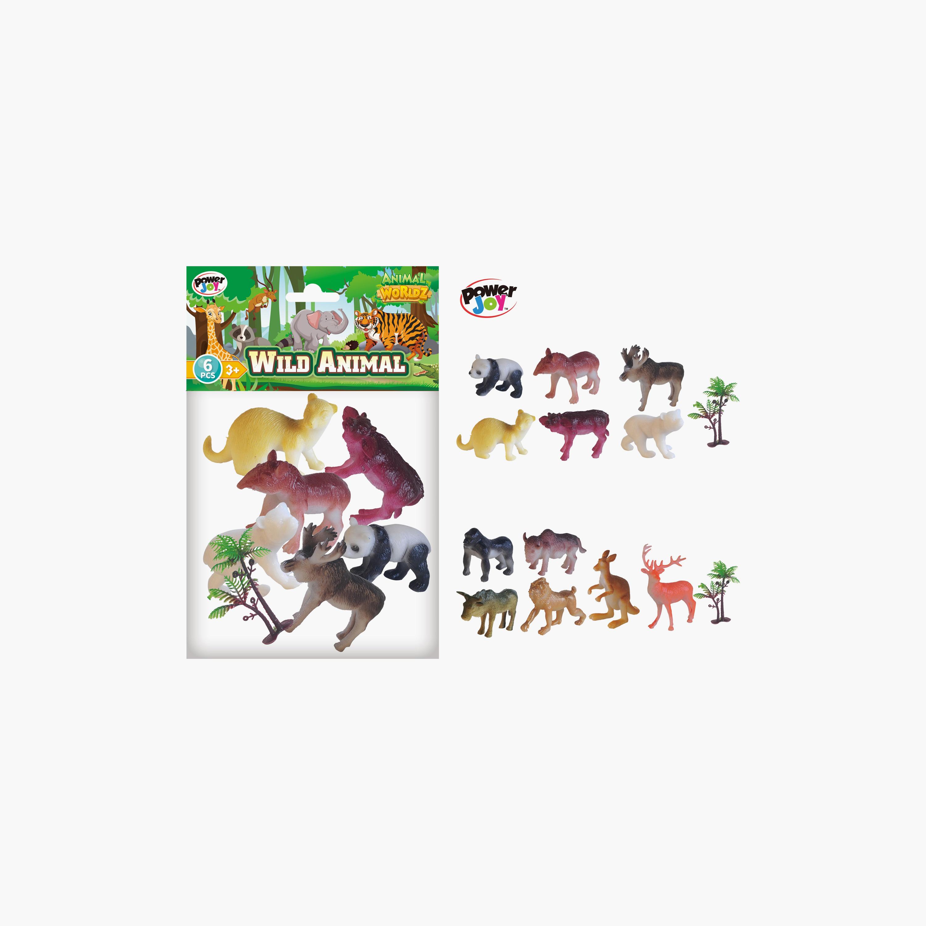 Power Joy 6-Piece Animal Worldz Safari Animals - 4 Inch-toys-playfigures-actionfigures-image-3