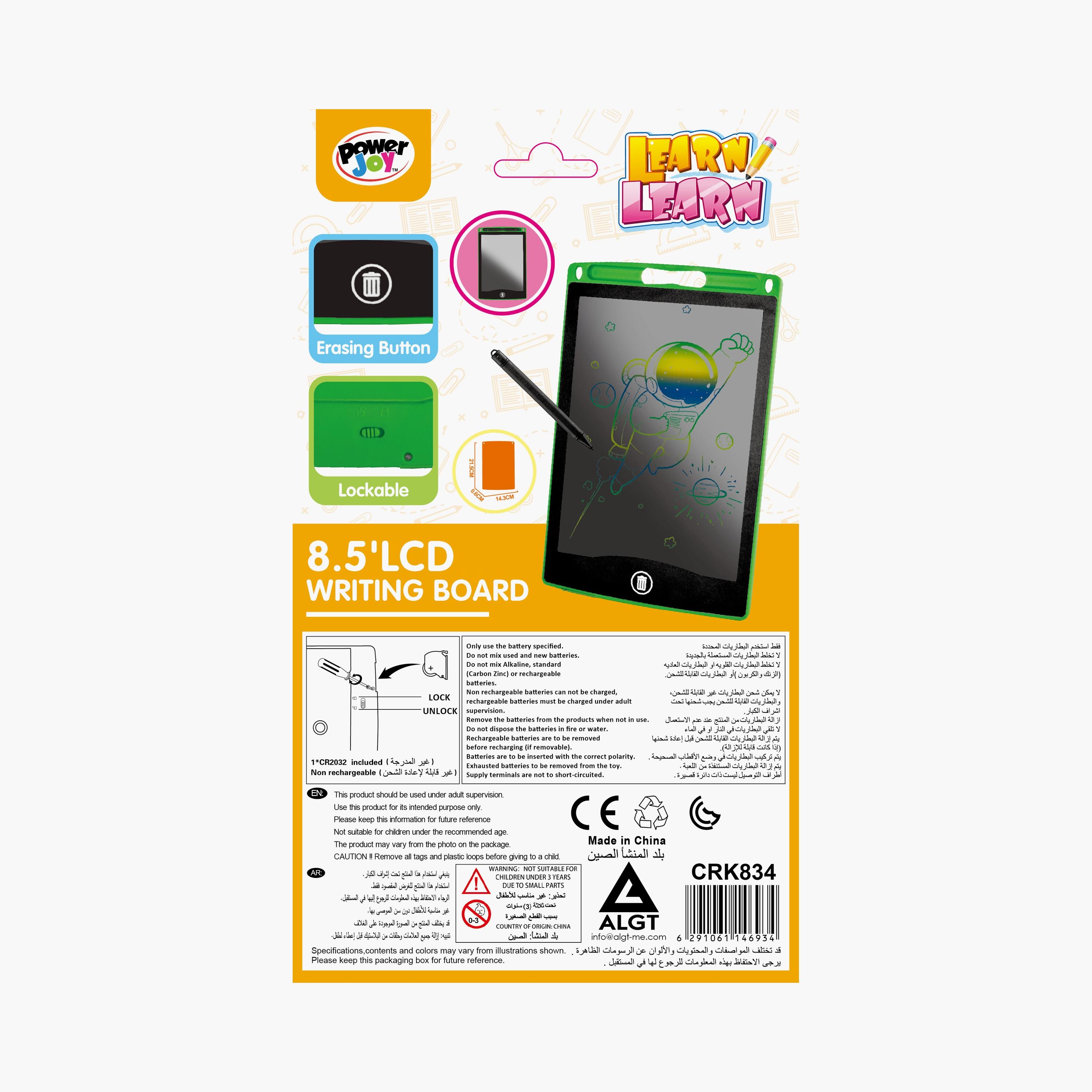 Power Joy Battery Operated LCD Writing Board - 8.5 Inch-toys-educational-readingandwriting-image-2
