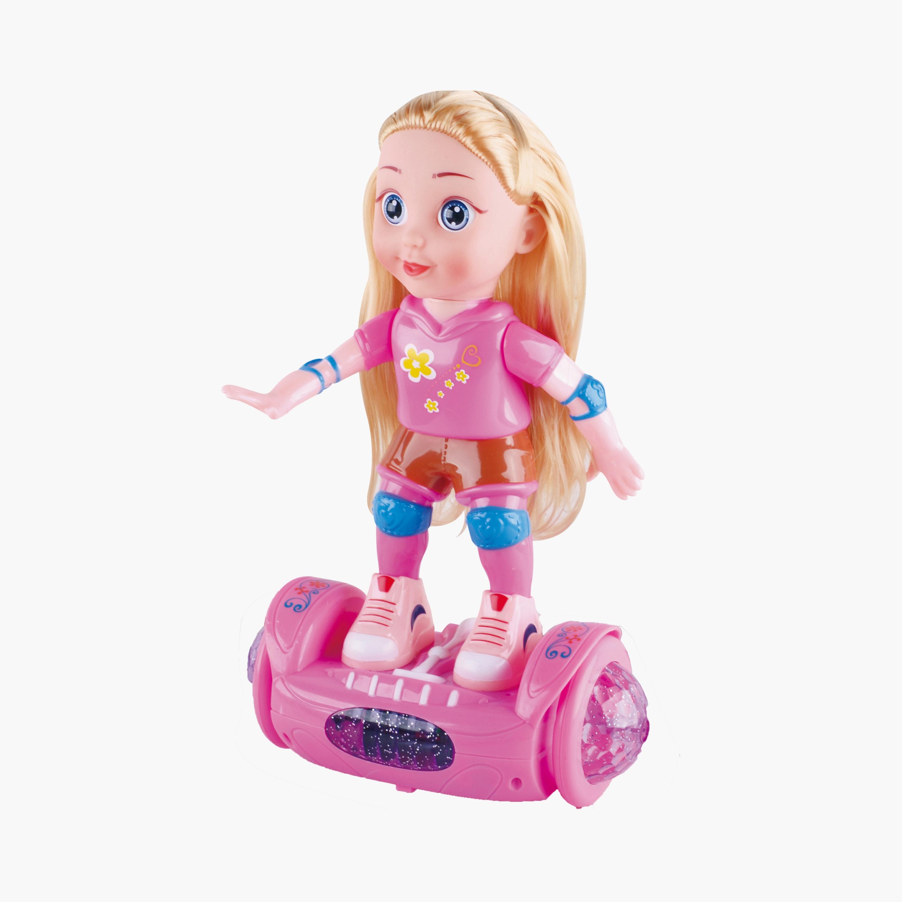 Power Joy Battery Operated Leila Scooter with Light & Music - 28 cm-toys-dollsandplaysets-dolls-image-1
