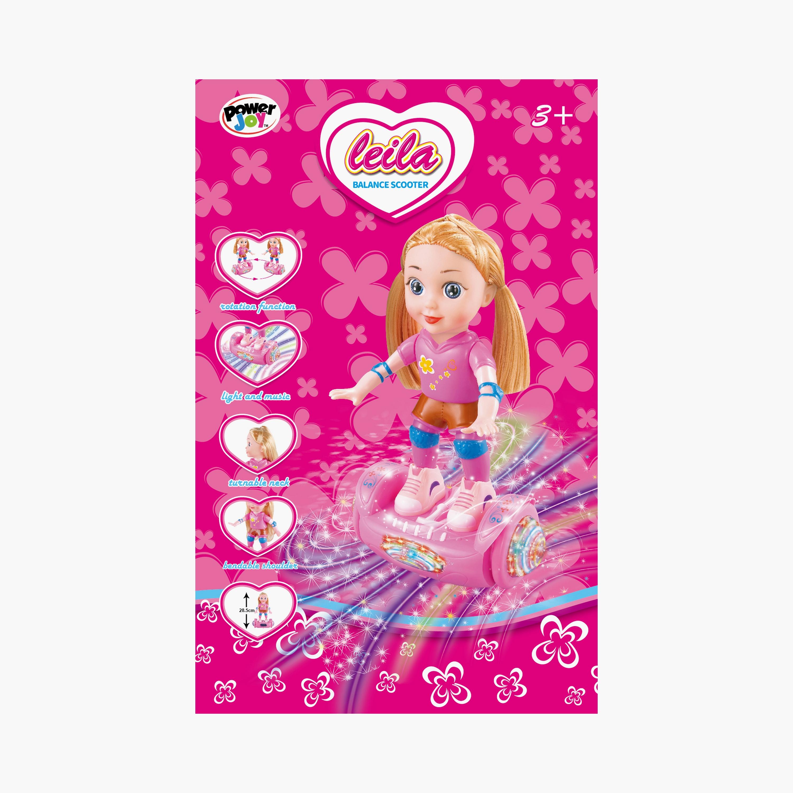 Power Joy Battery Operated Leila Scooter with Light & Music - 28 cm-toys-dollsandplaysets-dolls-image-2