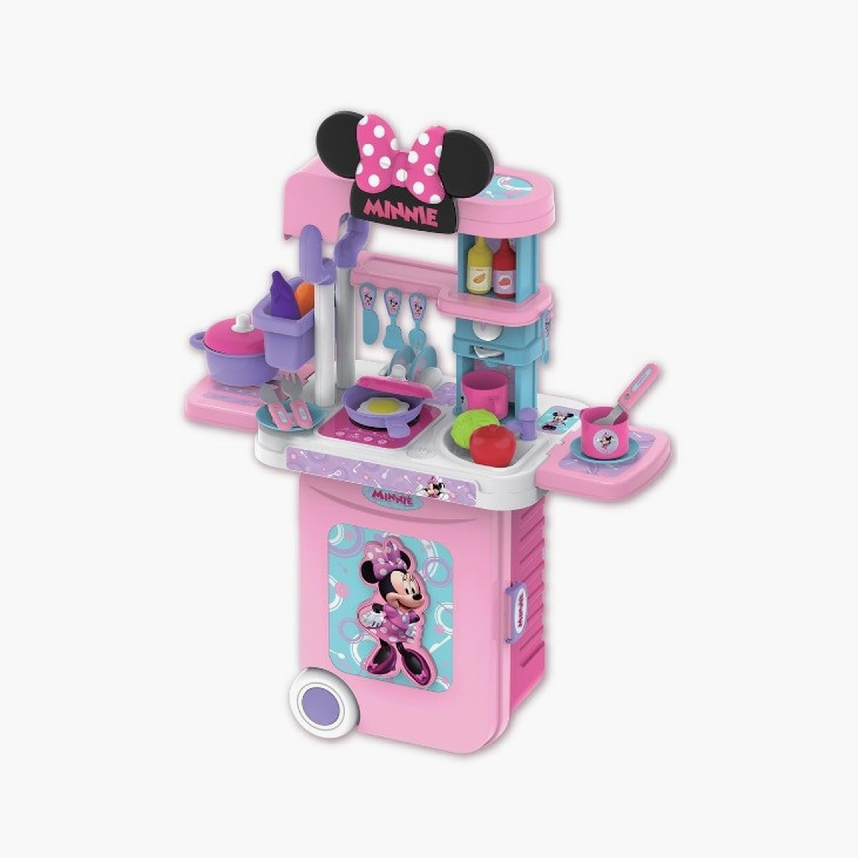 Disney 3-in-1 Minnie Mouse Kitchen Trolley Case Playset-toys-roleplay-kitchensets-image-1