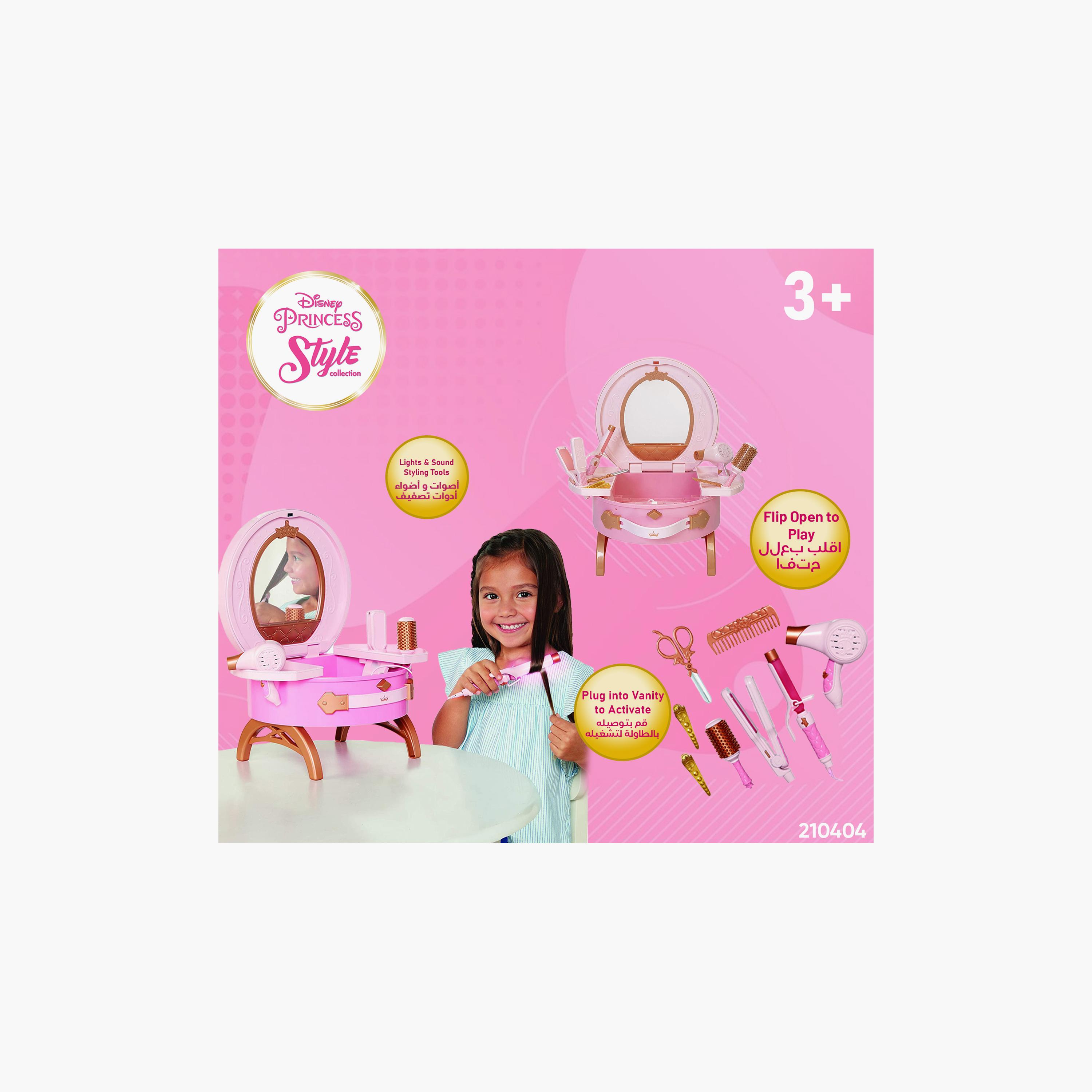 مجموعة أدوات تجميل السفر بتصميم أميرة ديزني تعمل بالبطارية-toys-roleplay-householdsets-image-10