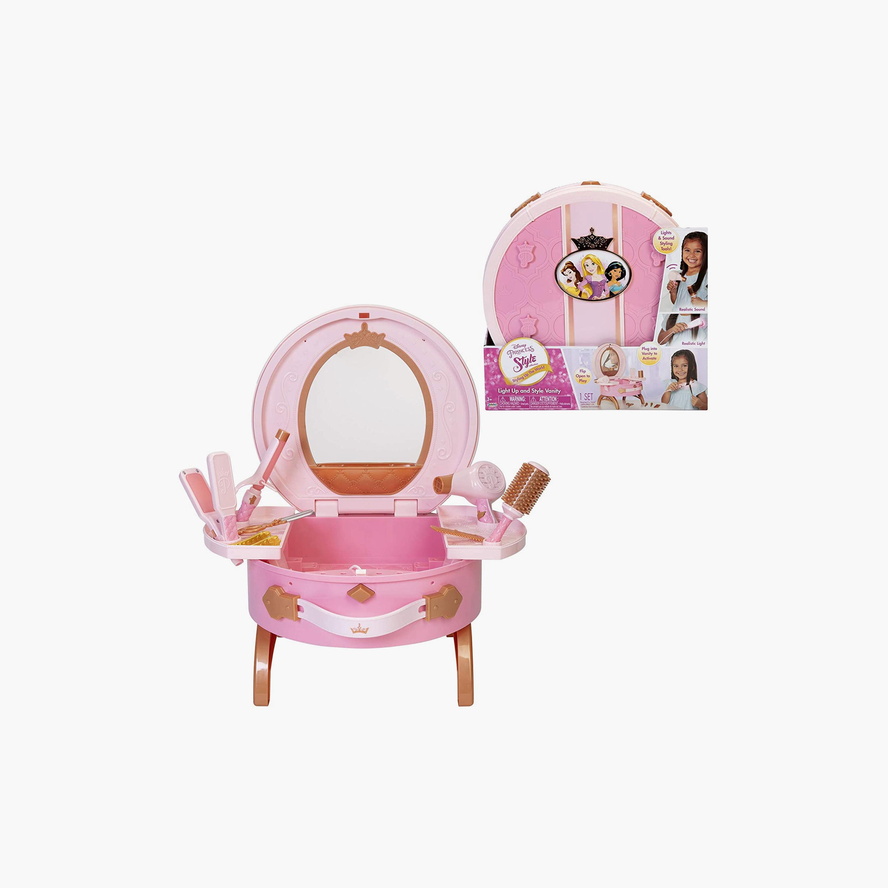 مجموعة أدوات تجميل السفر بتصميم أميرة ديزني تعمل بالبطارية-toys-roleplay-householdsets-image-18