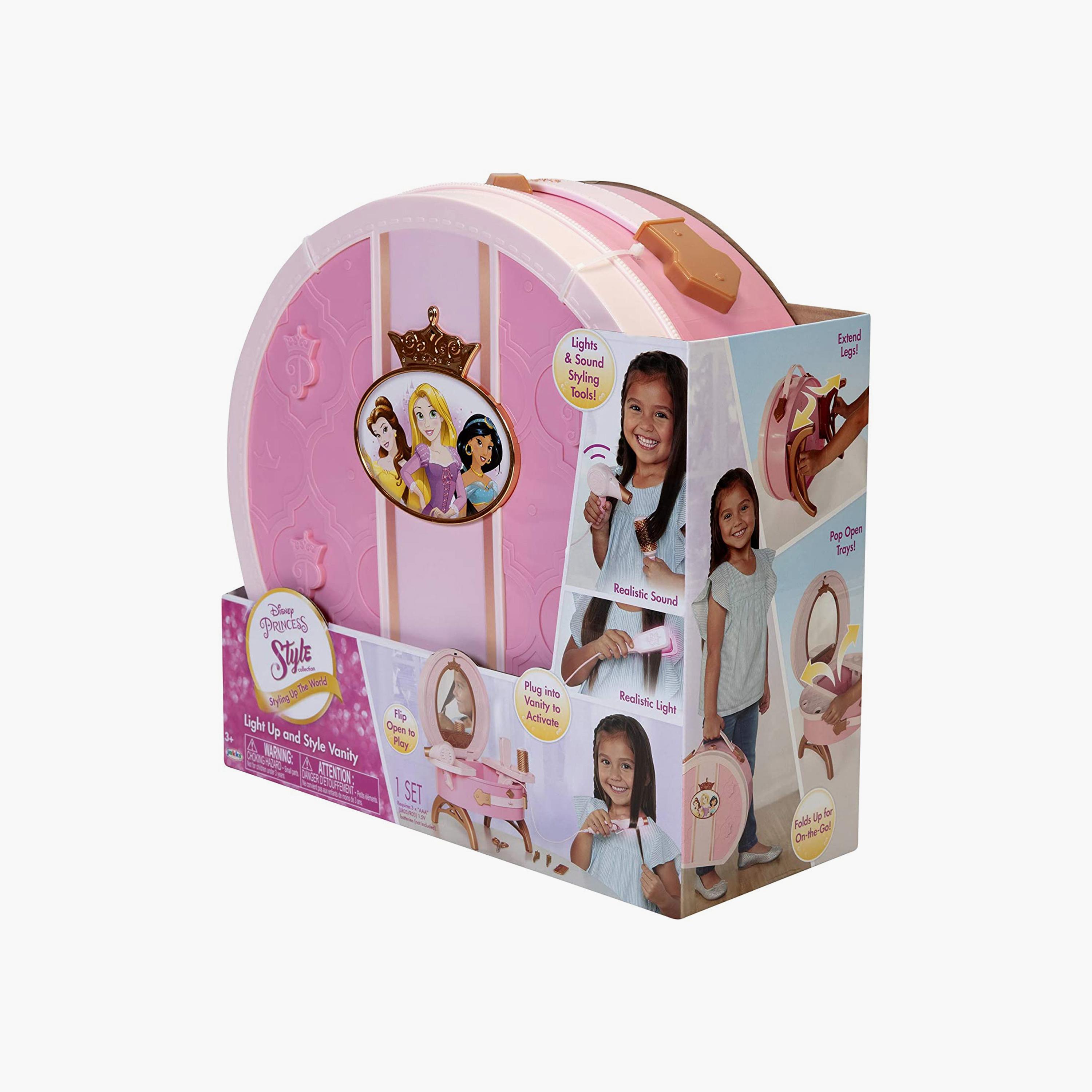 مجموعة أدوات تجميل السفر بتصميم أميرة ديزني تعمل بالبطارية-toys-roleplay-householdsets-image-6
