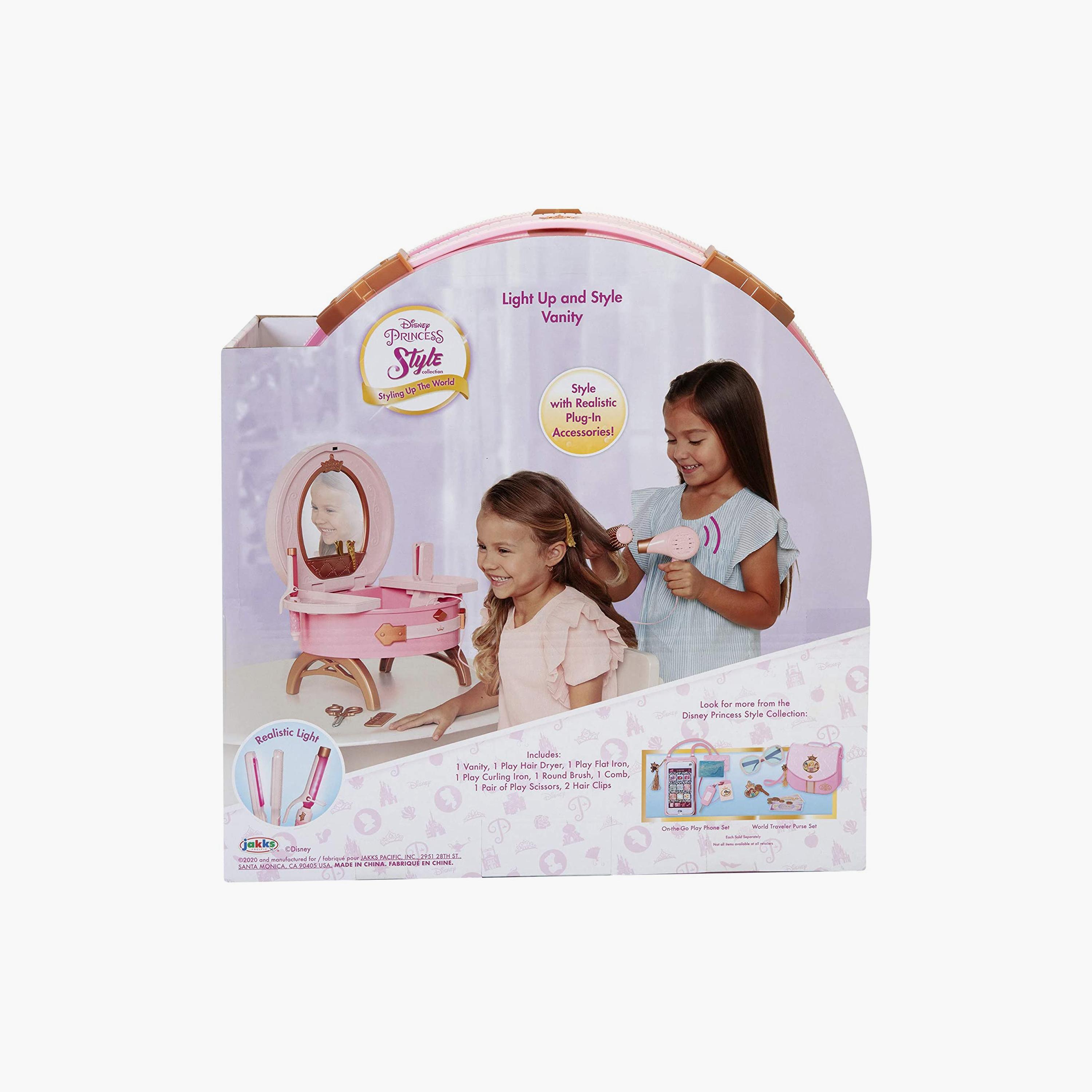 مجموعة أدوات تجميل السفر بتصميم أميرة ديزني تعمل بالبطارية-toys-roleplay-householdsets-image-7
