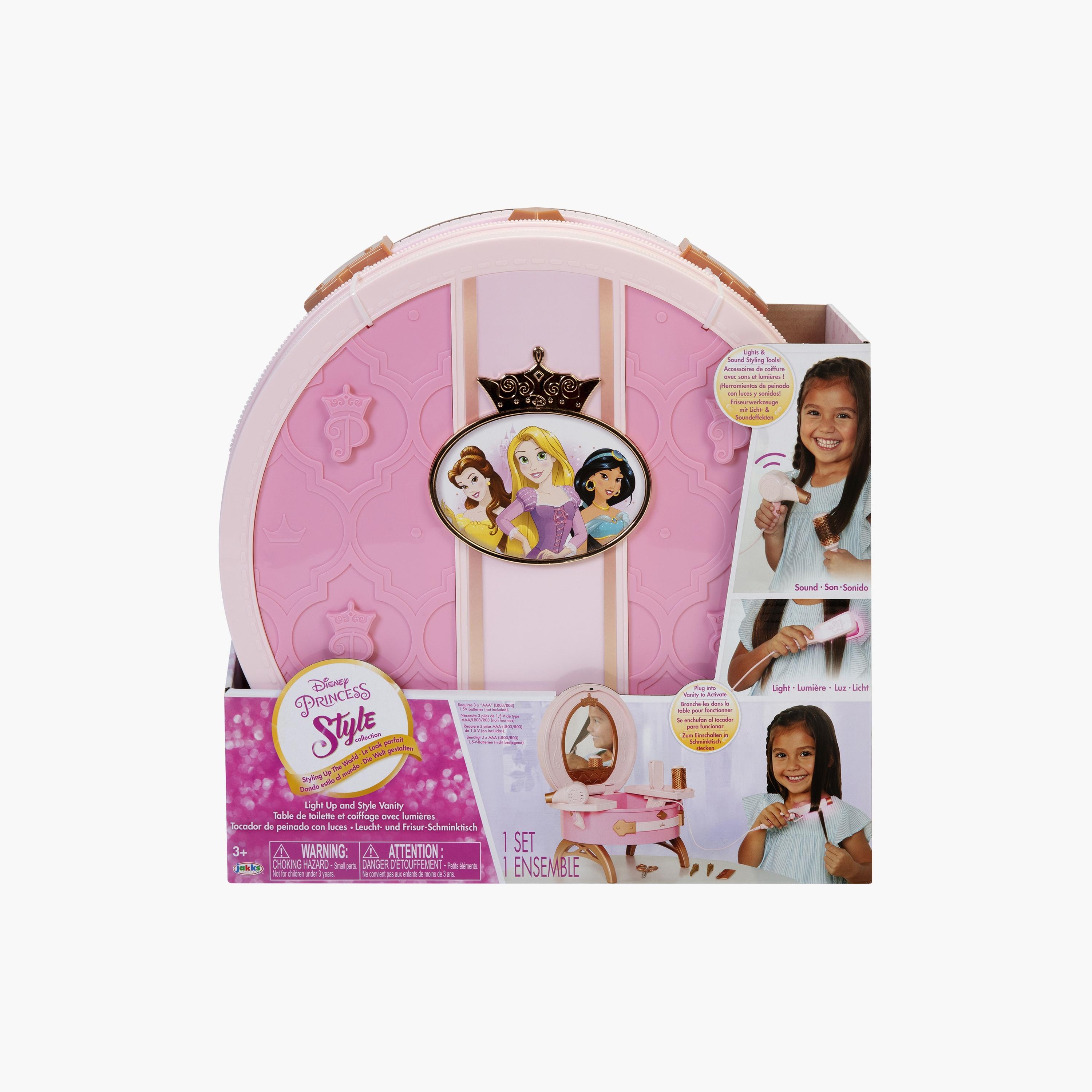 مجموعة أدوات تجميل السفر بتصميم أميرة ديزني تعمل بالبطارية-toys-roleplay-householdsets-image-9