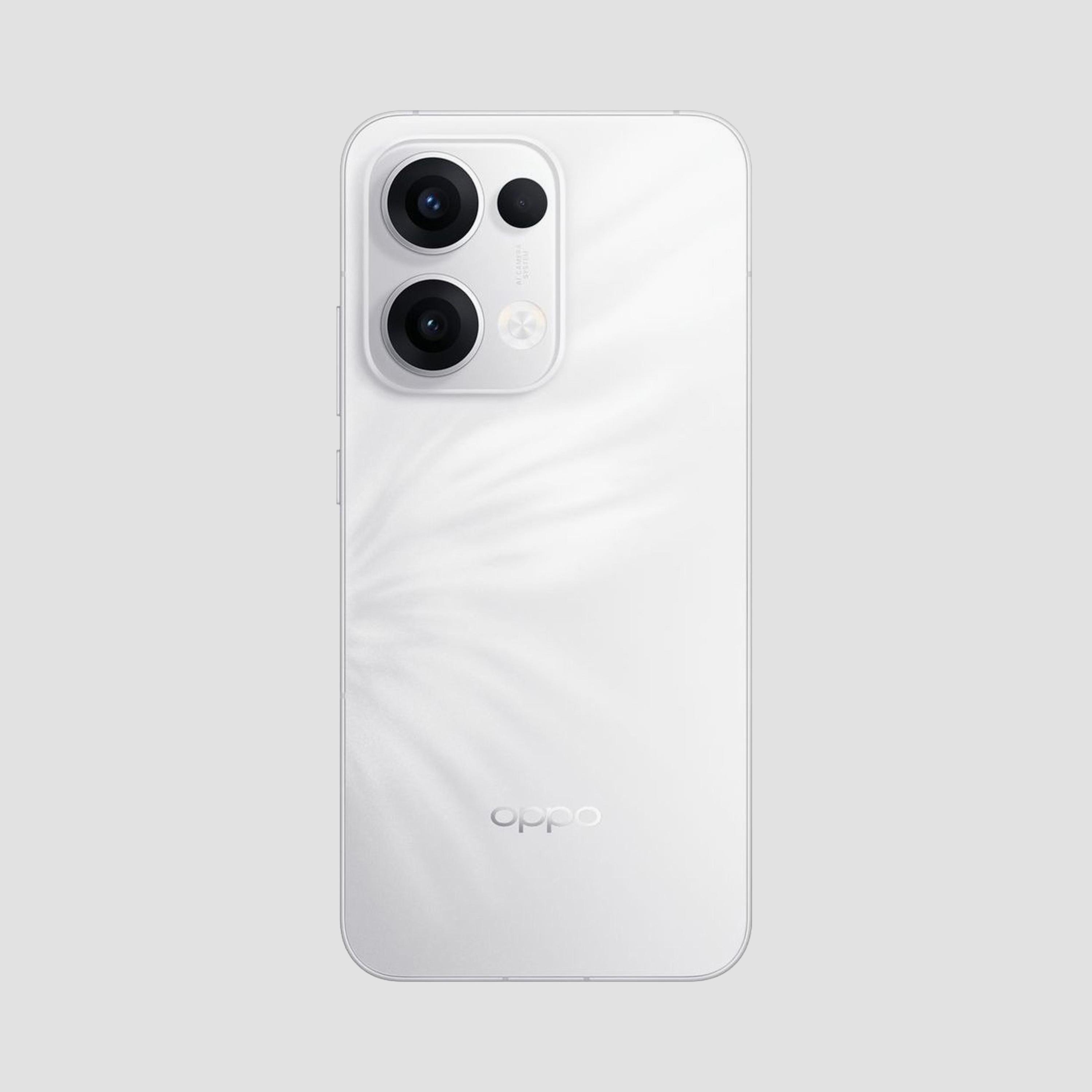 Oppo Reno13 5G Plume White AE Europe 12GB/512GB MediaTek Dimensity 8350 | CPH2689-electronics-phones-image-1