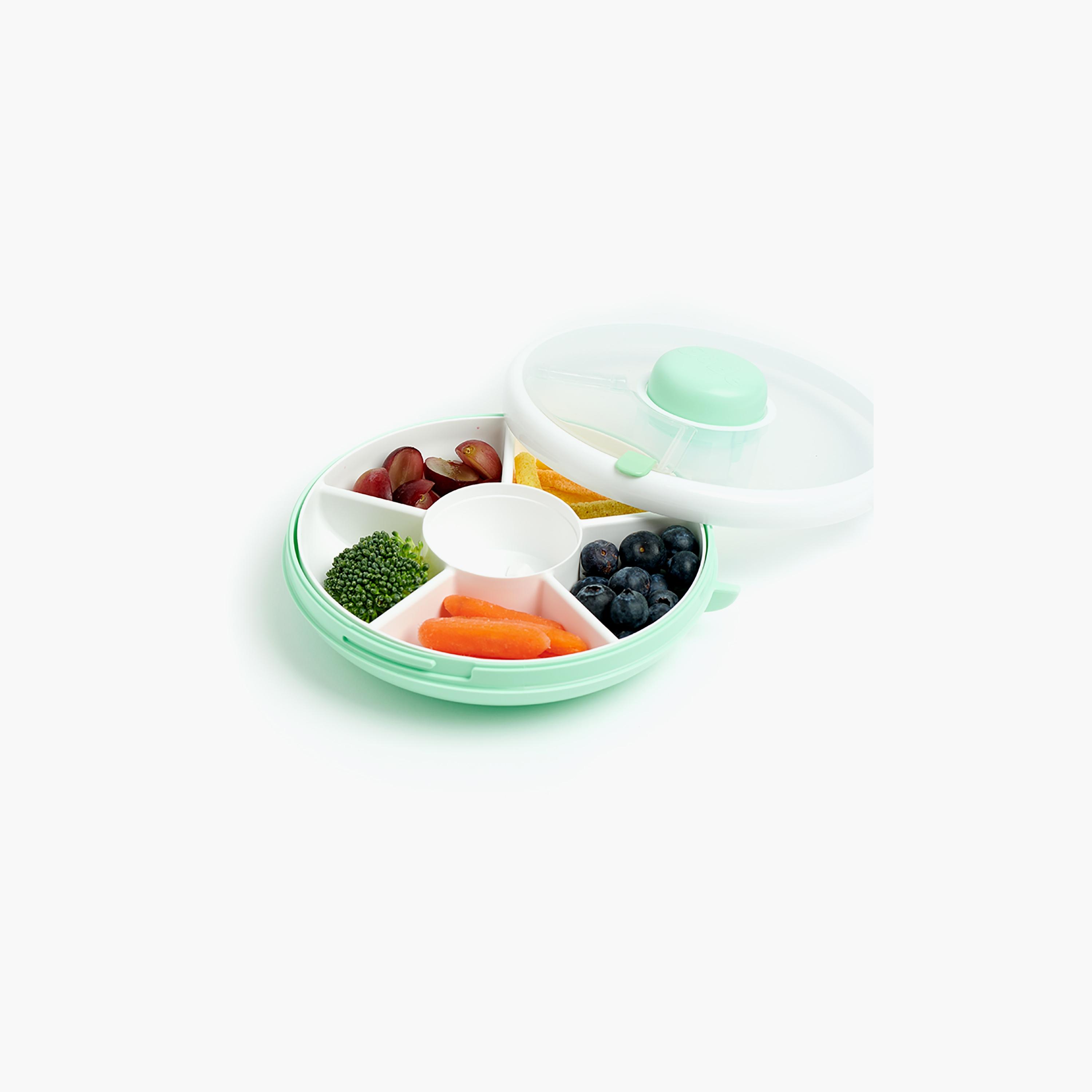 Gobe 5-Compartment BPA Free Snacks Spinner Container-school-lunchessentials-lunchboxes-image-2