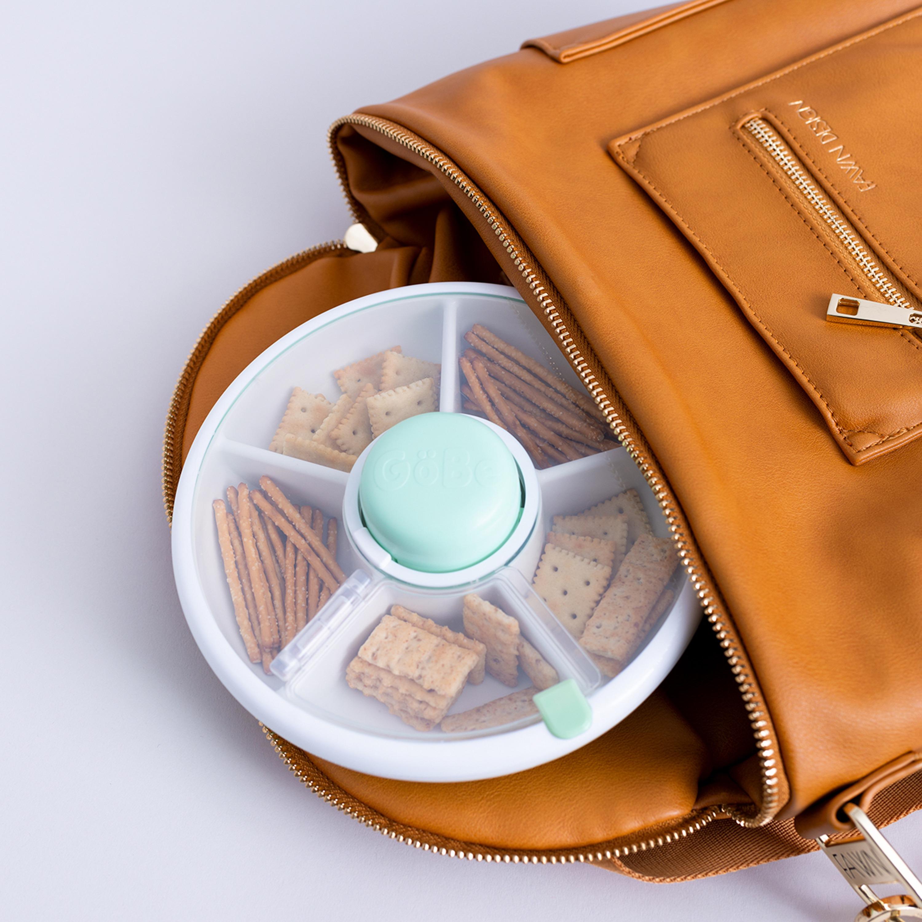 Gobe 5-Compartment BPA Free Snacks Spinner Container-school-lunchessentials-lunchboxes-image-7