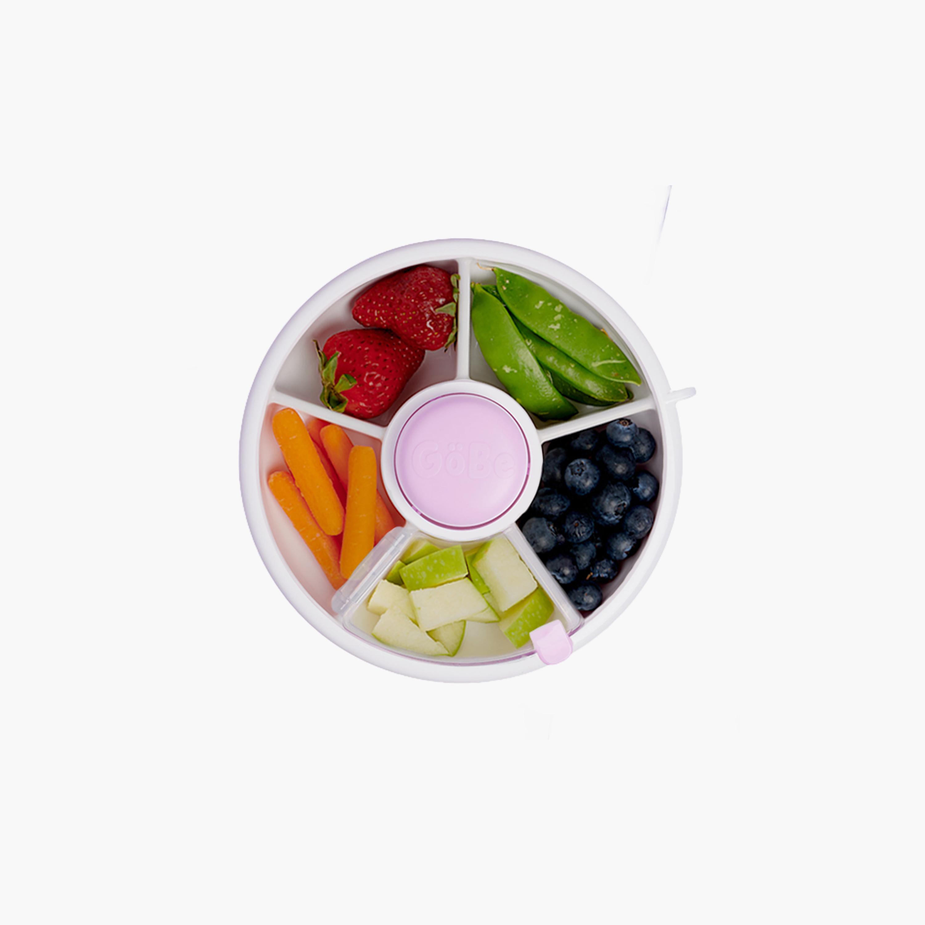 Gobe 5-Compartment BPA Free Snacks Spinner Container-school-lunchessentials-lunchboxes-image-3
