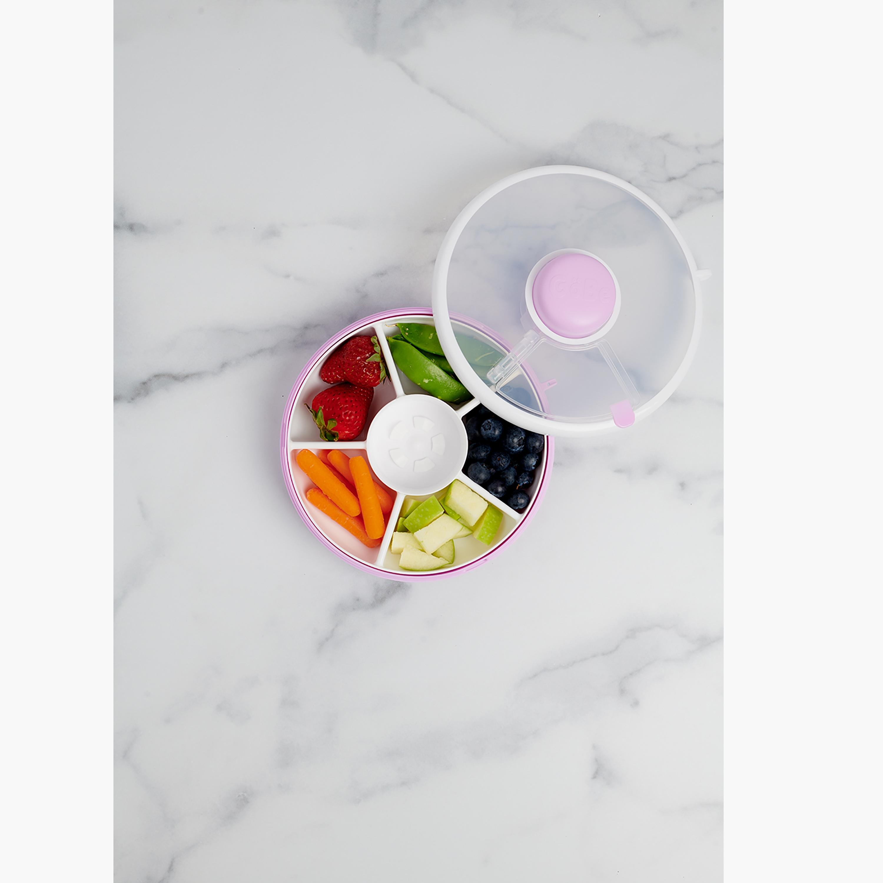 Gobe 5-Compartment BPA Free Snacks Spinner Container-school-lunchessentials-lunchboxes-image-5