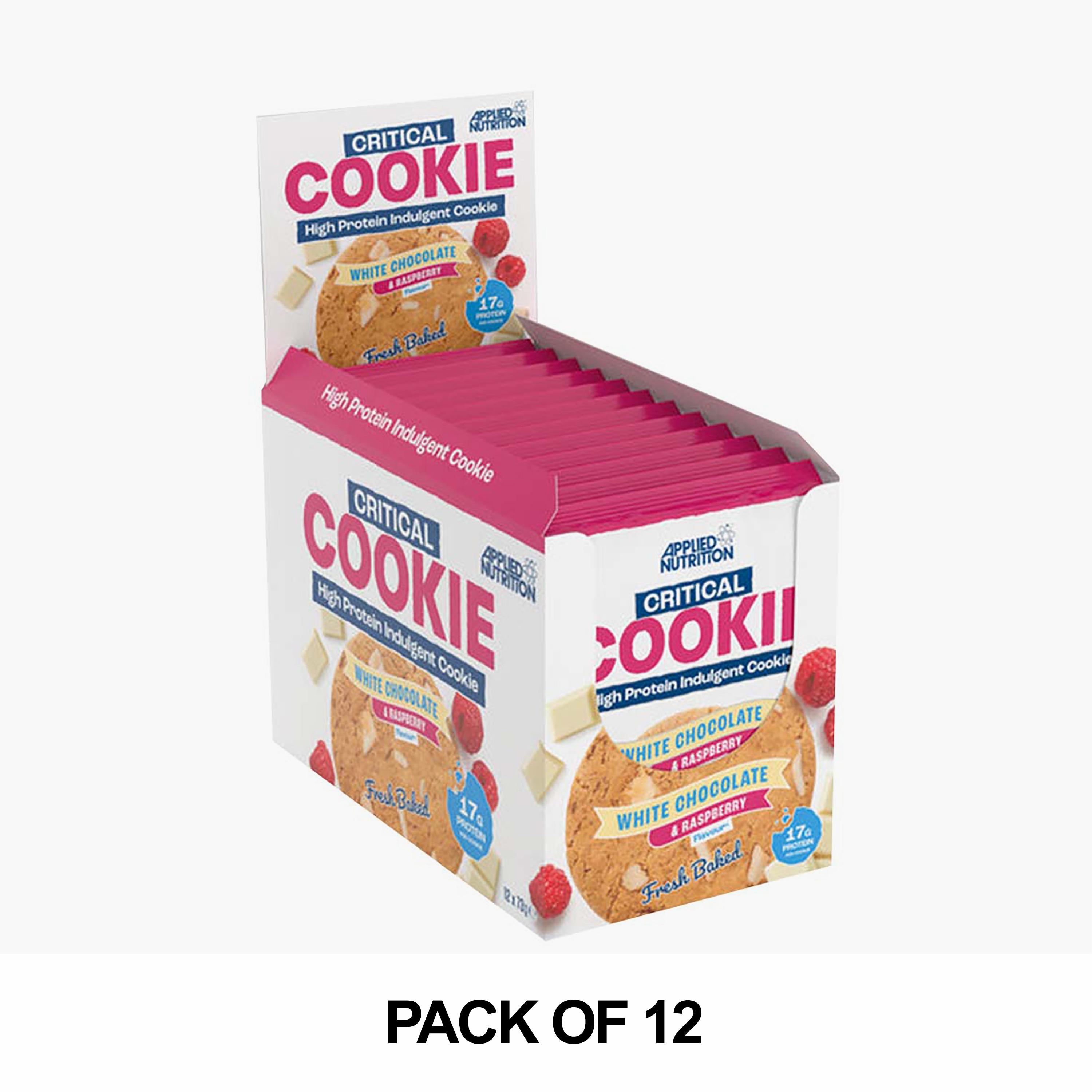 Applied Nutrition Critical Cookie White Chocolate & Raspberry - Pack of 12-sports-nutrition-proteinbarssnacks-image-1