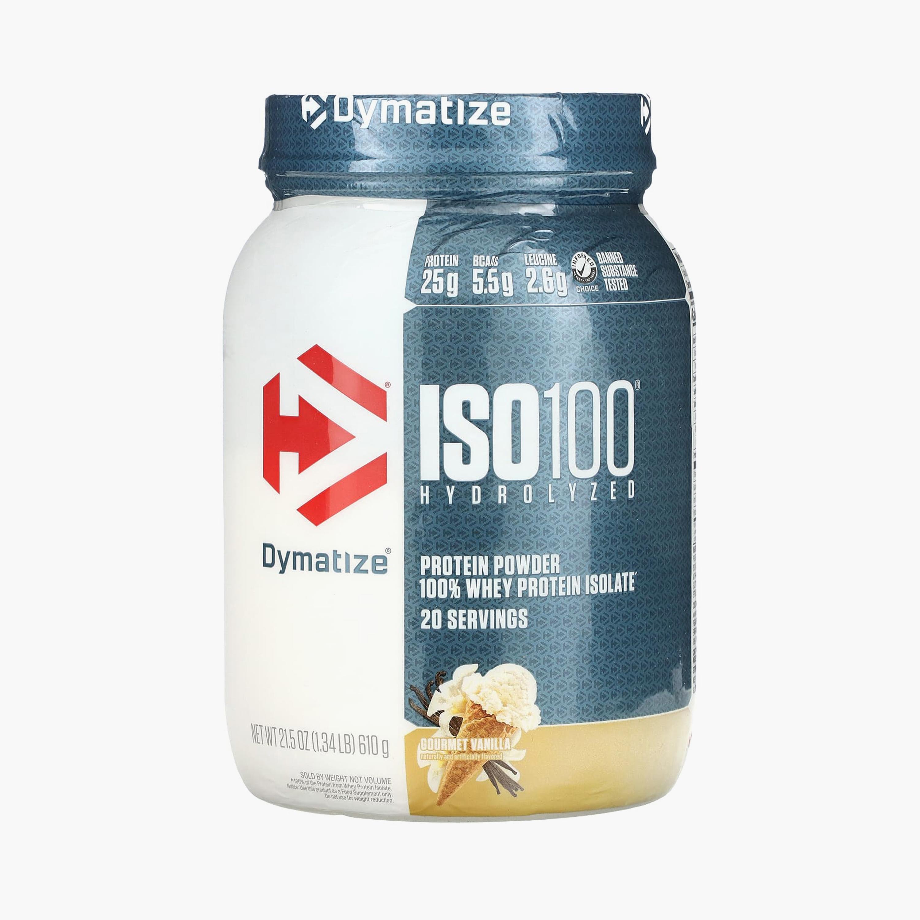 Dymatize ISO 100 Hydrolyzed Whey Protein Isolate Gourmet Vanilla 1.34 lb-sports-nutrition-proteins-image-1