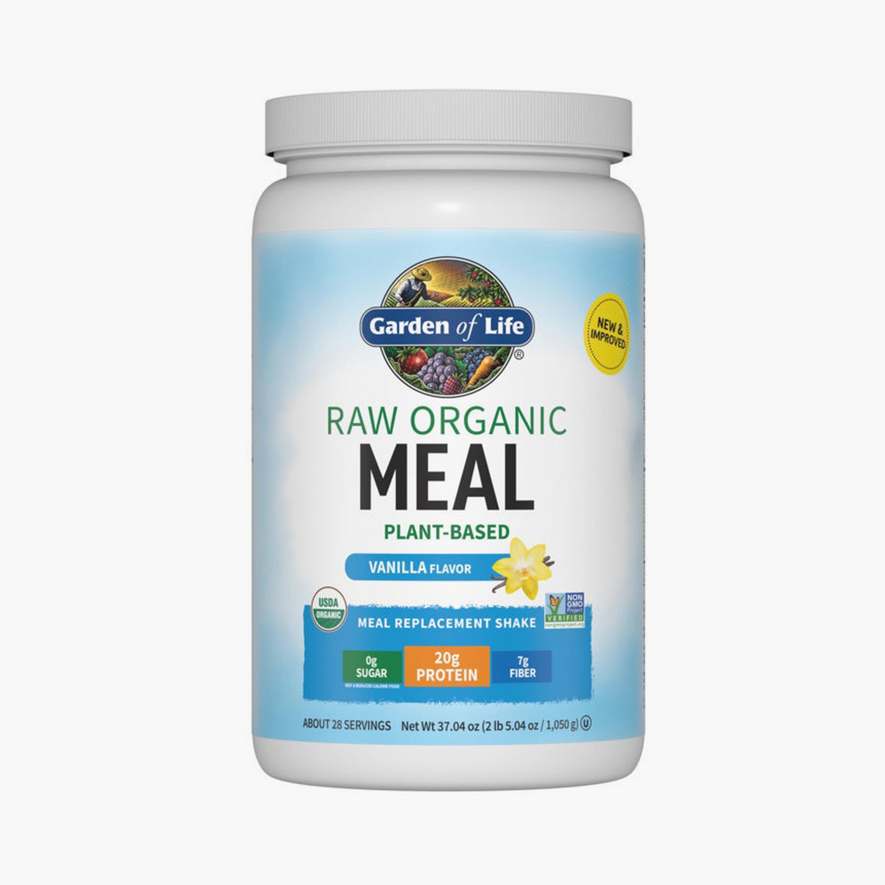 Garden Of Life Raw Organic Plant Based Meal Replacement Protein Powder Vanilla 2 lb-sports-nutrition-proteinbarssnacks-image-1