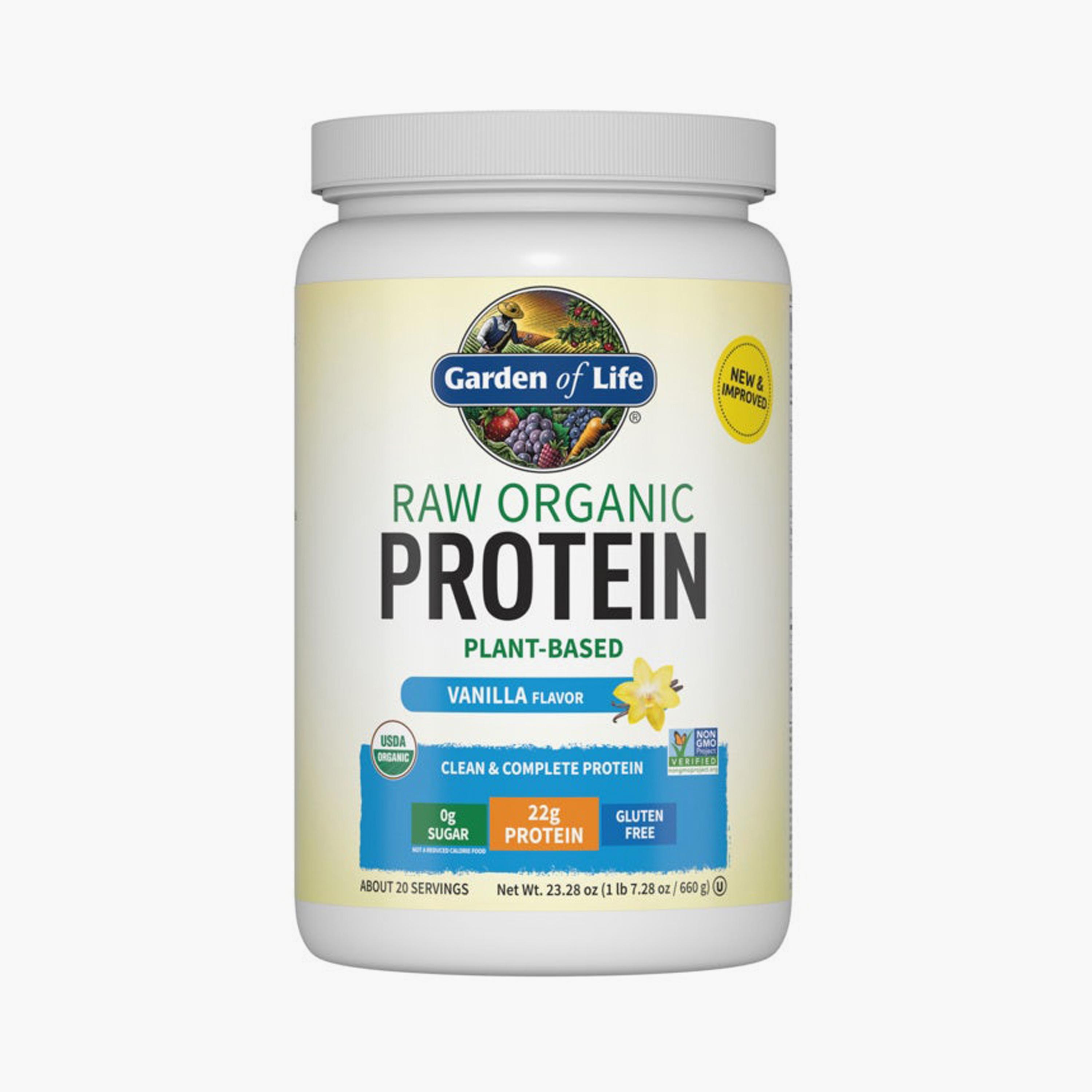 Garden Of Life Raw Organic Plant Based Protein Powder Vanilla 1Lb-sports-nutrition-proteins-image-1