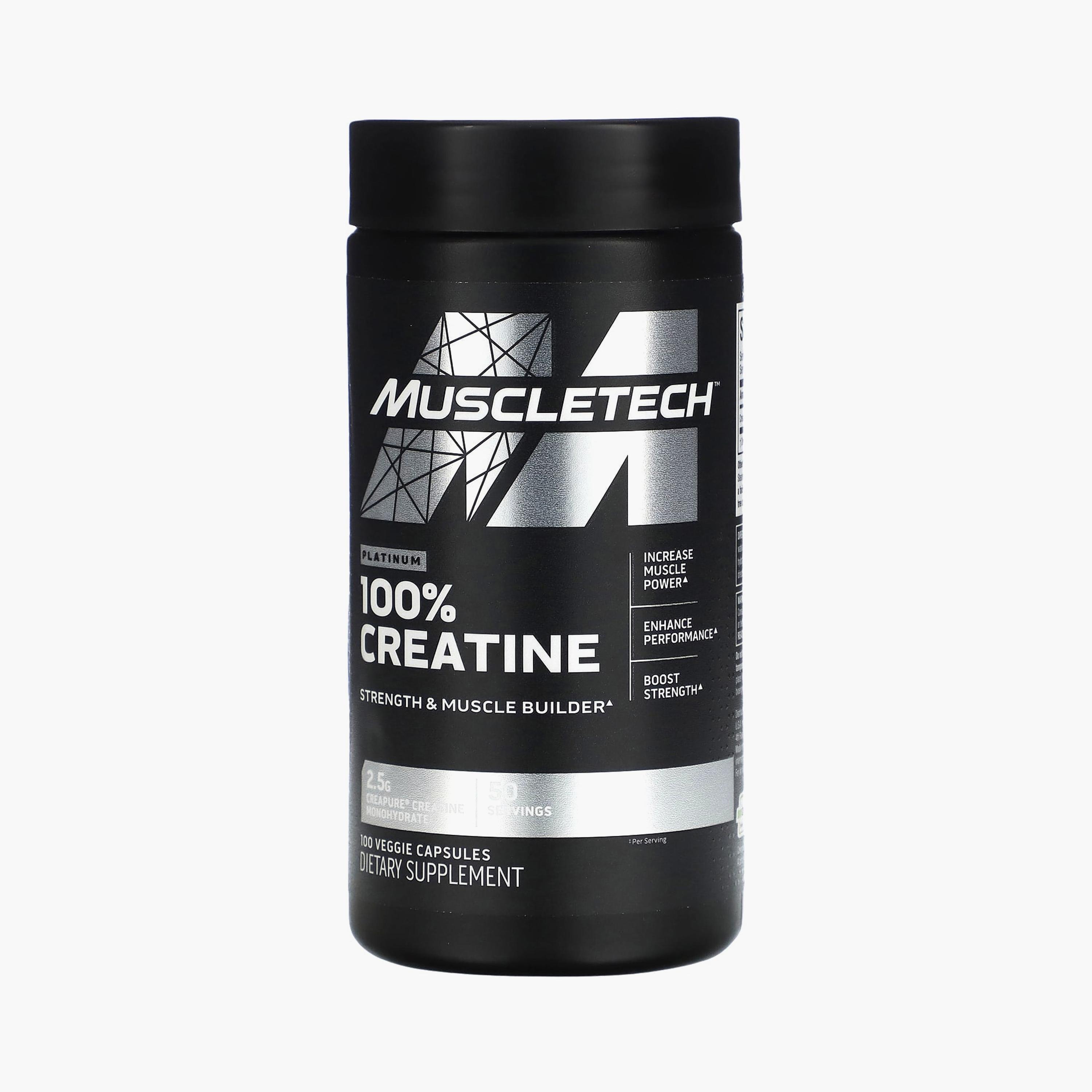 Muscletech 100% Creatine Capsules 100 Veggie Capsules-sports-nutrition-prepostworkout-image-1
