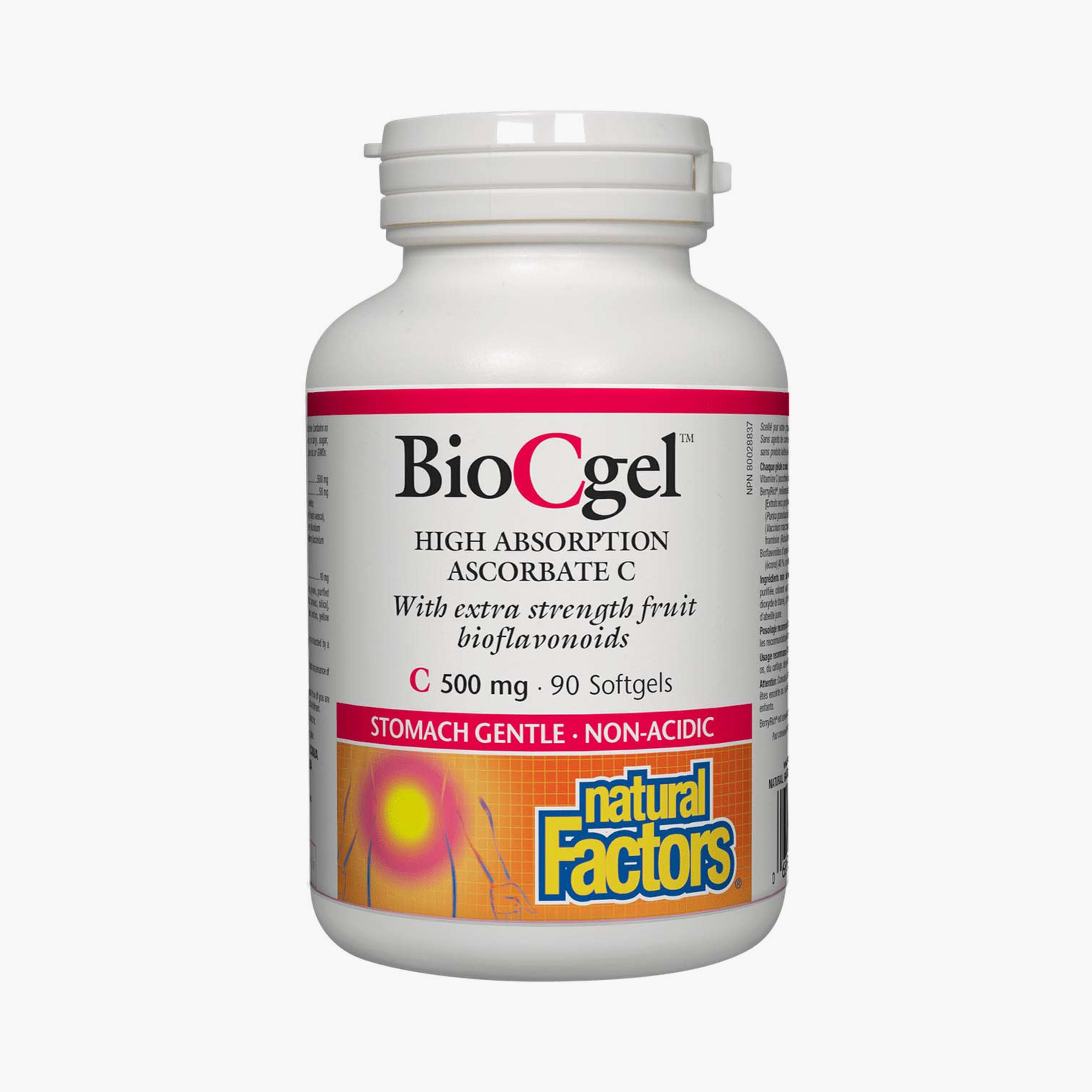 Natural Factors Biocgel High Absorption Ascorbate C 500 Mg 90 Softgels-sports-nutrition-prepostworkout-image-1