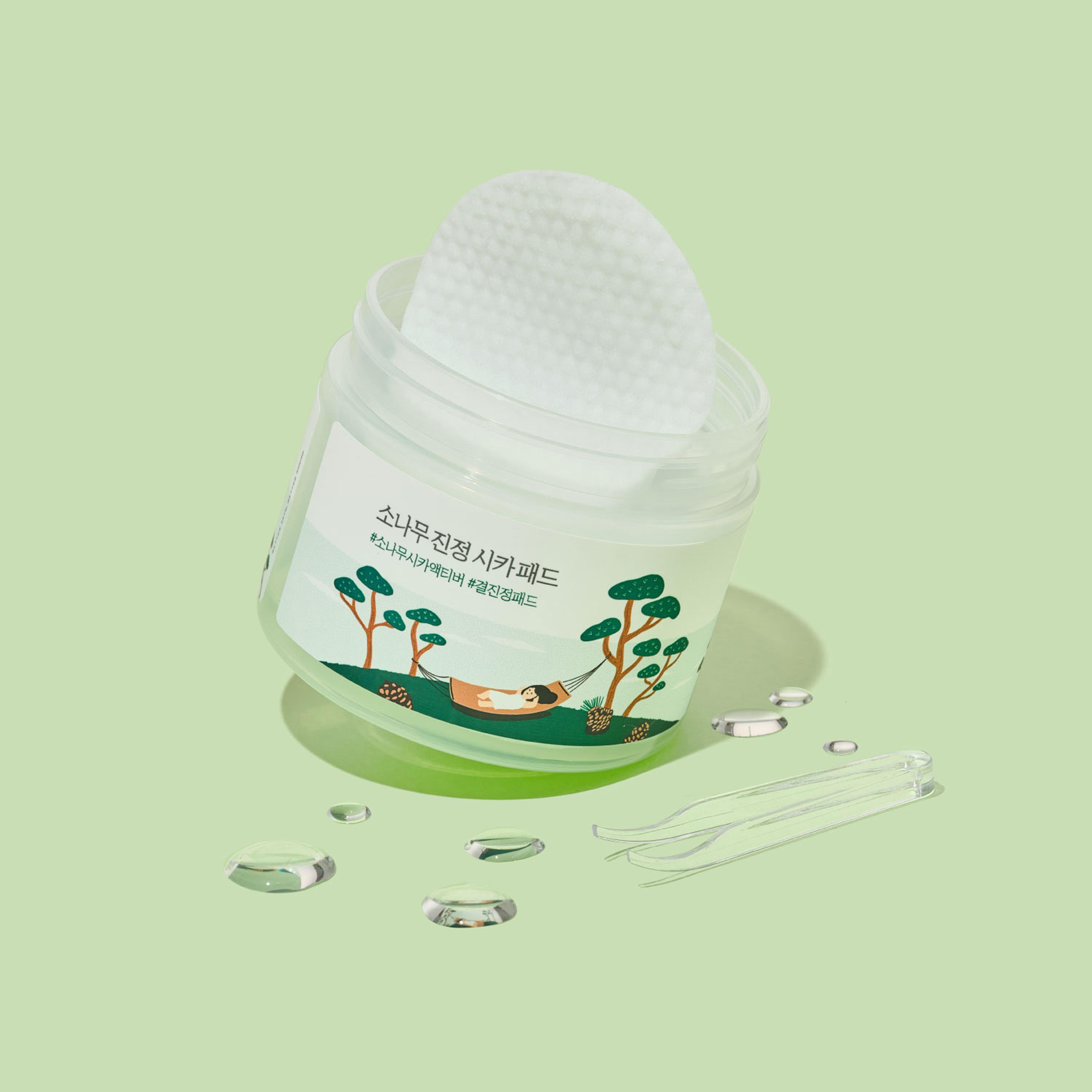 Roundlab Lab Pine Calming Cica Pad - 50 Pieces-beautyandpersonalcare-skin-cleansers-tonerandmists-image-2
