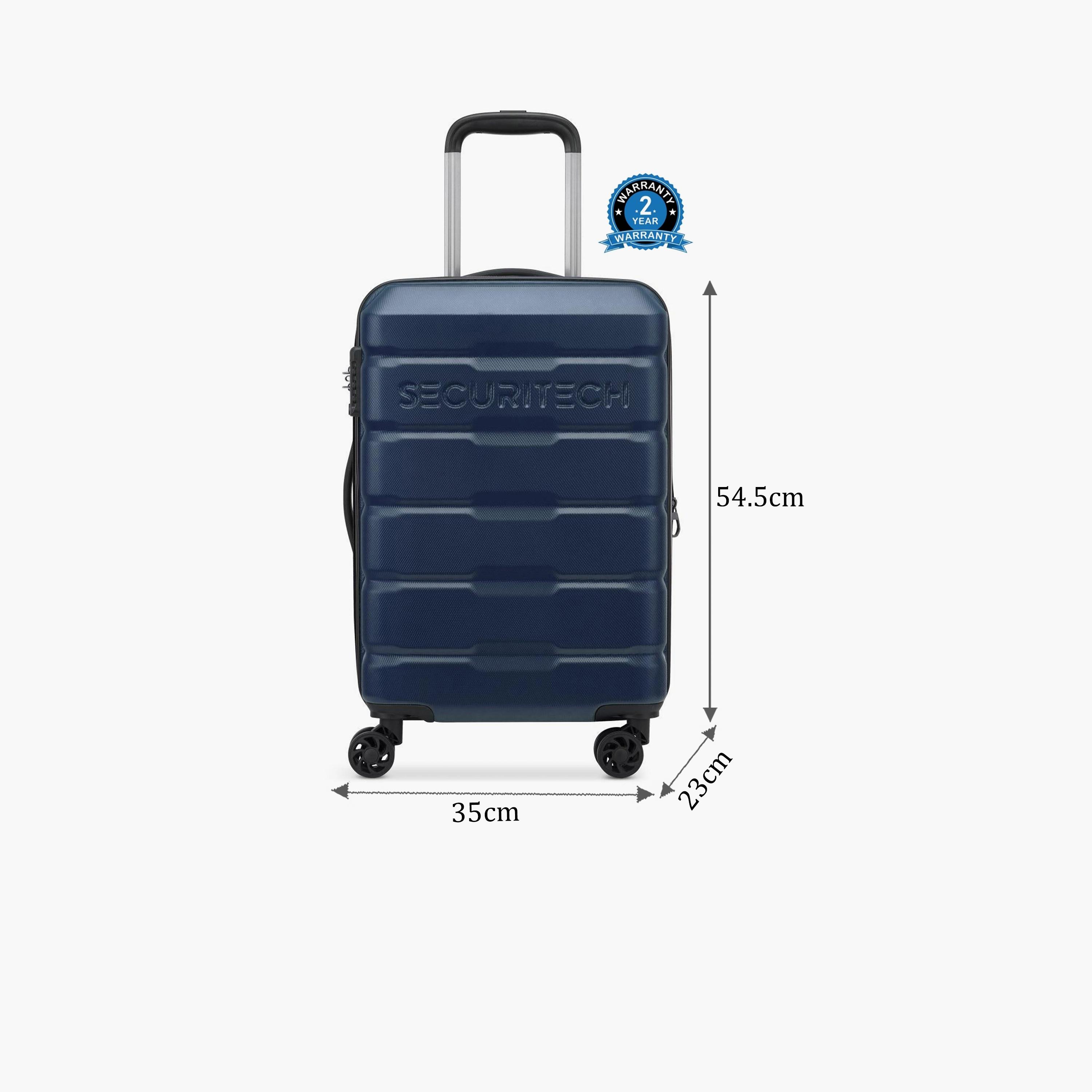 Delsey Paris Citadel 54.5 CM Small Cabin Polycarbonate with ABS Hard Sided 4-Wheeler Spinner Trolley Bag with TSA Combination Lock-travel-luggagesandbags-luggage-image-2