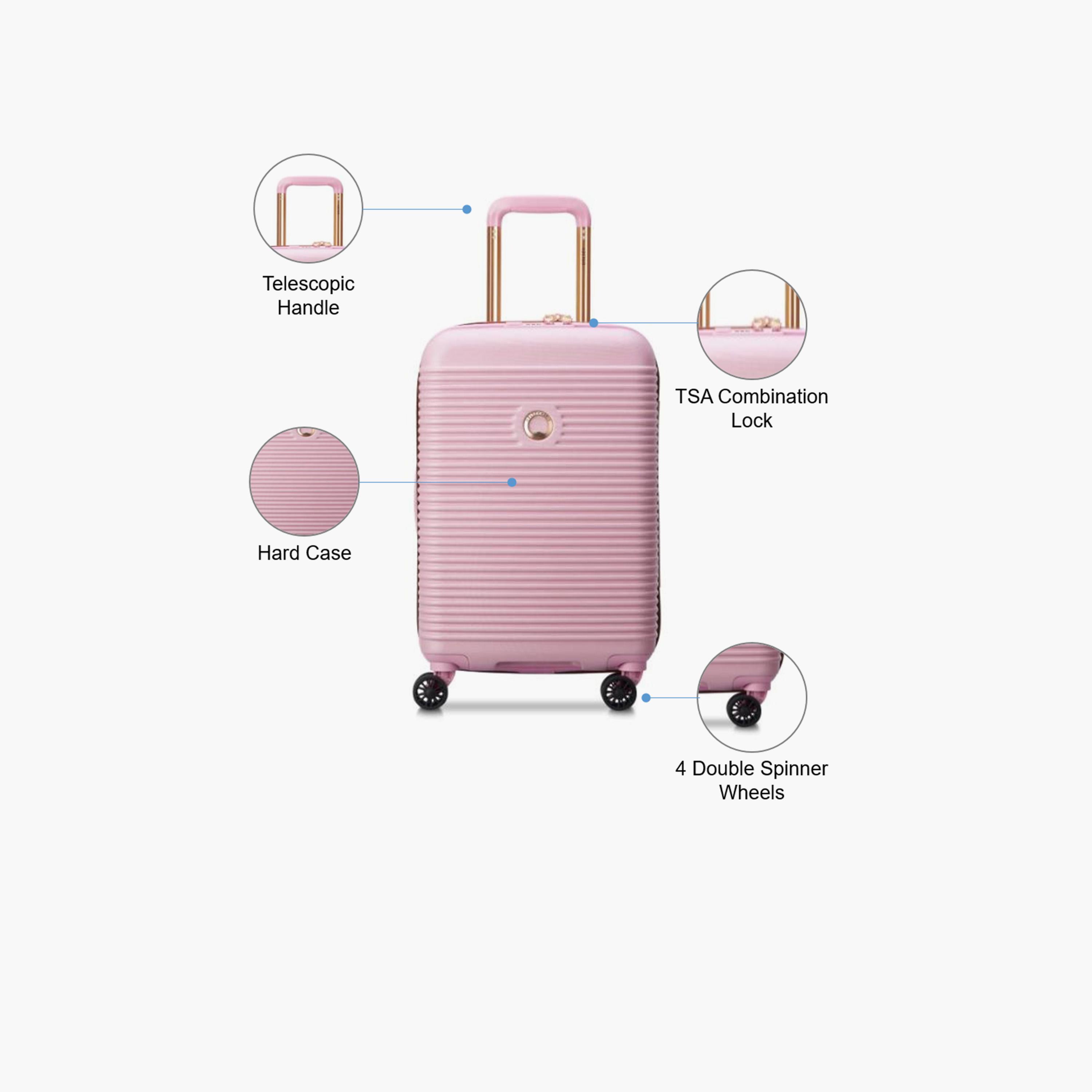 Delsey Freestyle 70 CM Medium Check-in Polycarbonate with ABS Hard Sided 4-Wheeler Spinner Trolley Bag with TSA Combination Lock-travel-luggagesandbags-luggage-image-3
