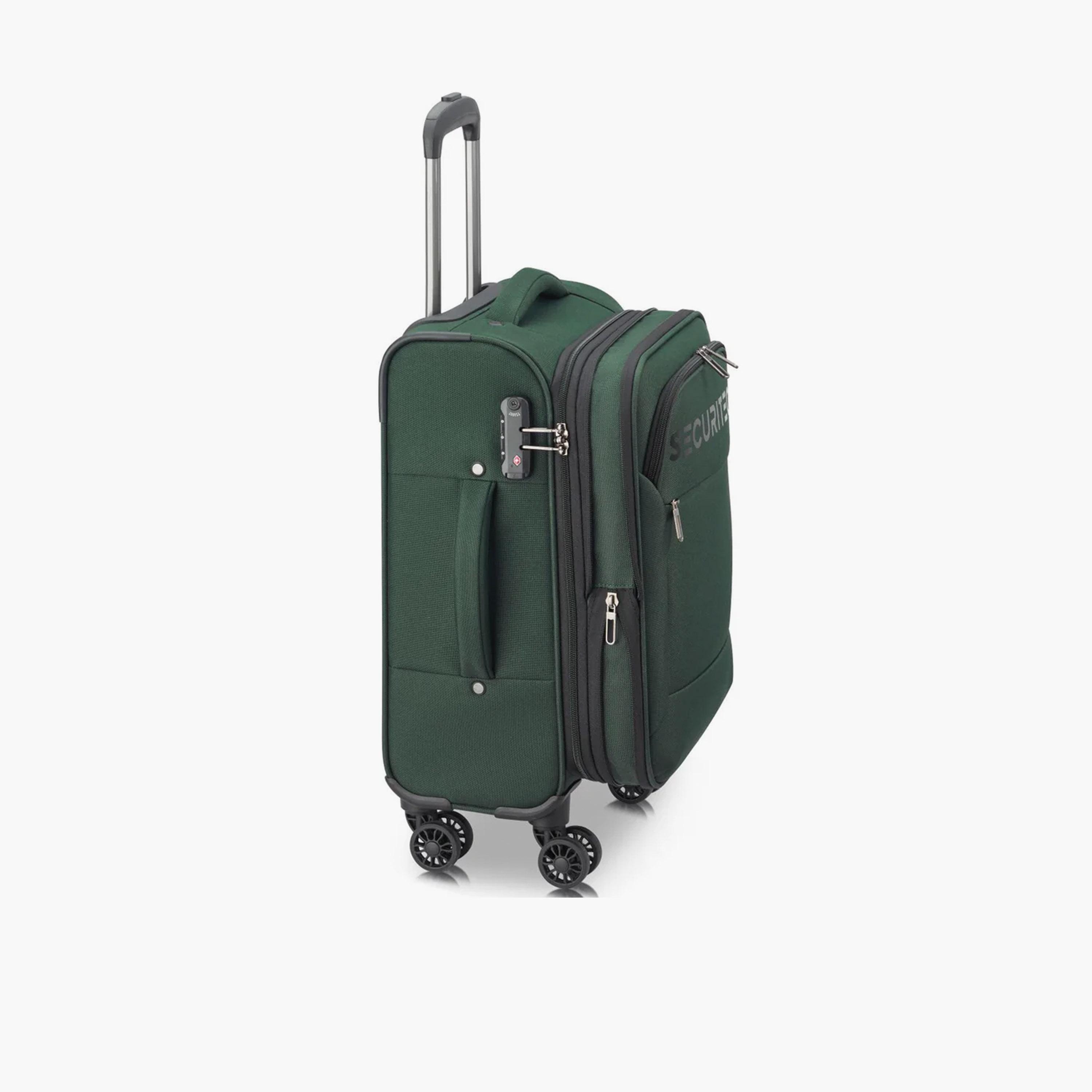 Delsey Paris Vanguard 54.5 CM Small Cabin Polyester Soft Sided 4-Wheeler Spinner Trolley Bag with TSA Combination Lock-travel-luggagesandbags-luggage-image-7