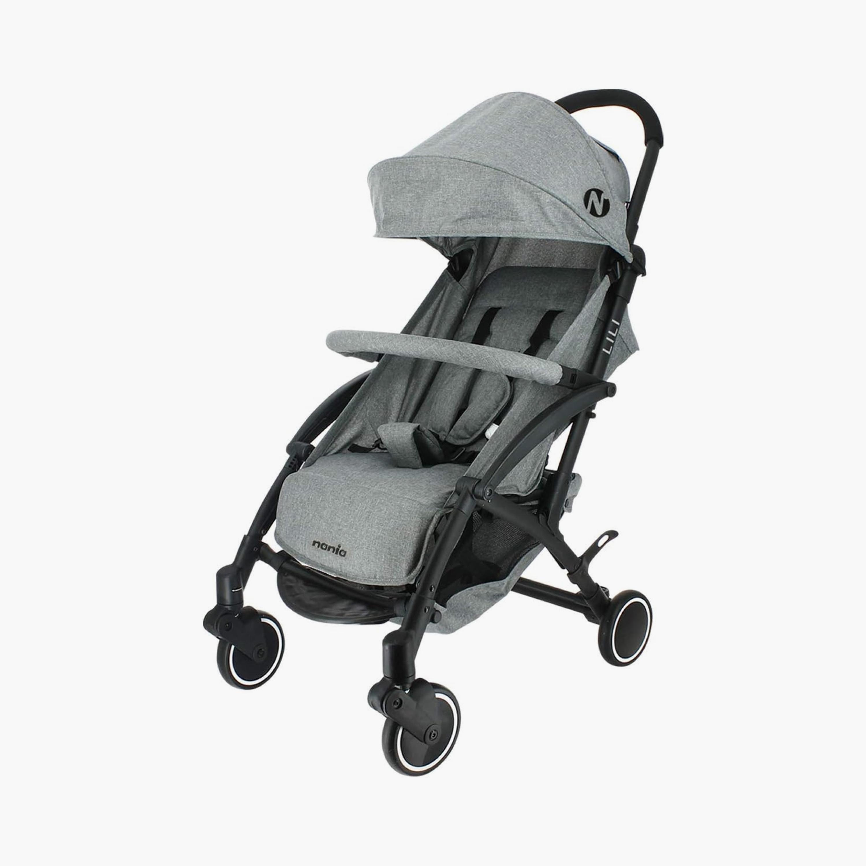 عربة أطفال نانيا ليلي المدمجة وخفيفة الوزن - رمادية - 0-15 كجم-baby-gear-strollersandprams-strollers-image-1