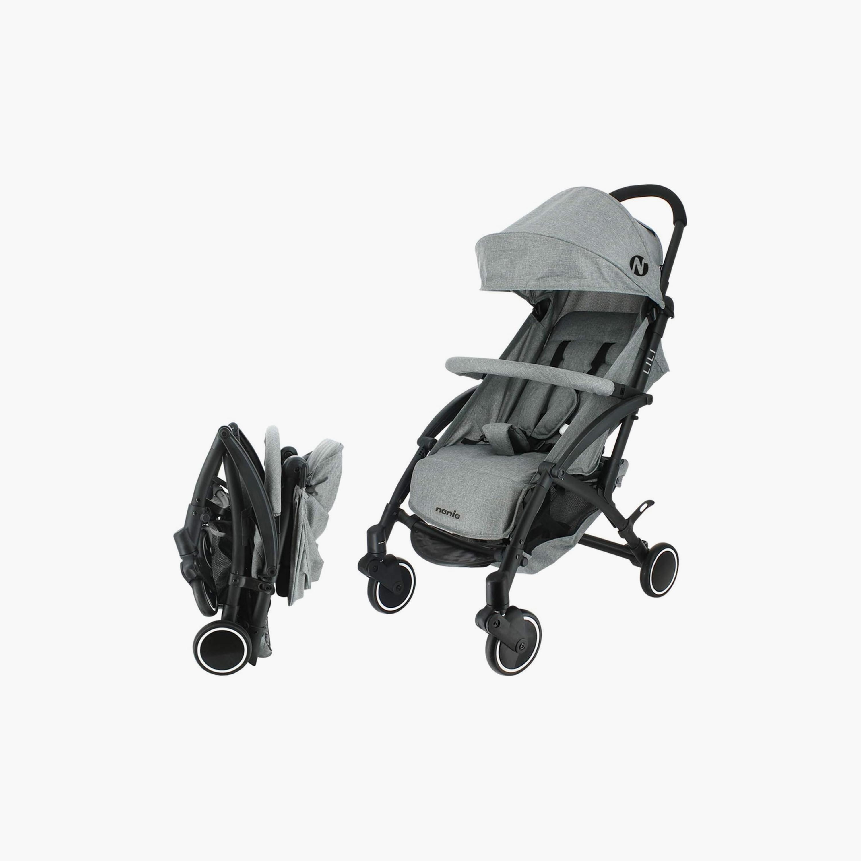 عربة أطفال نانيا ليلي المدمجة وخفيفة الوزن - رمادية - 0-15 كجم-baby-gear-strollersandprams-strollers-image-2