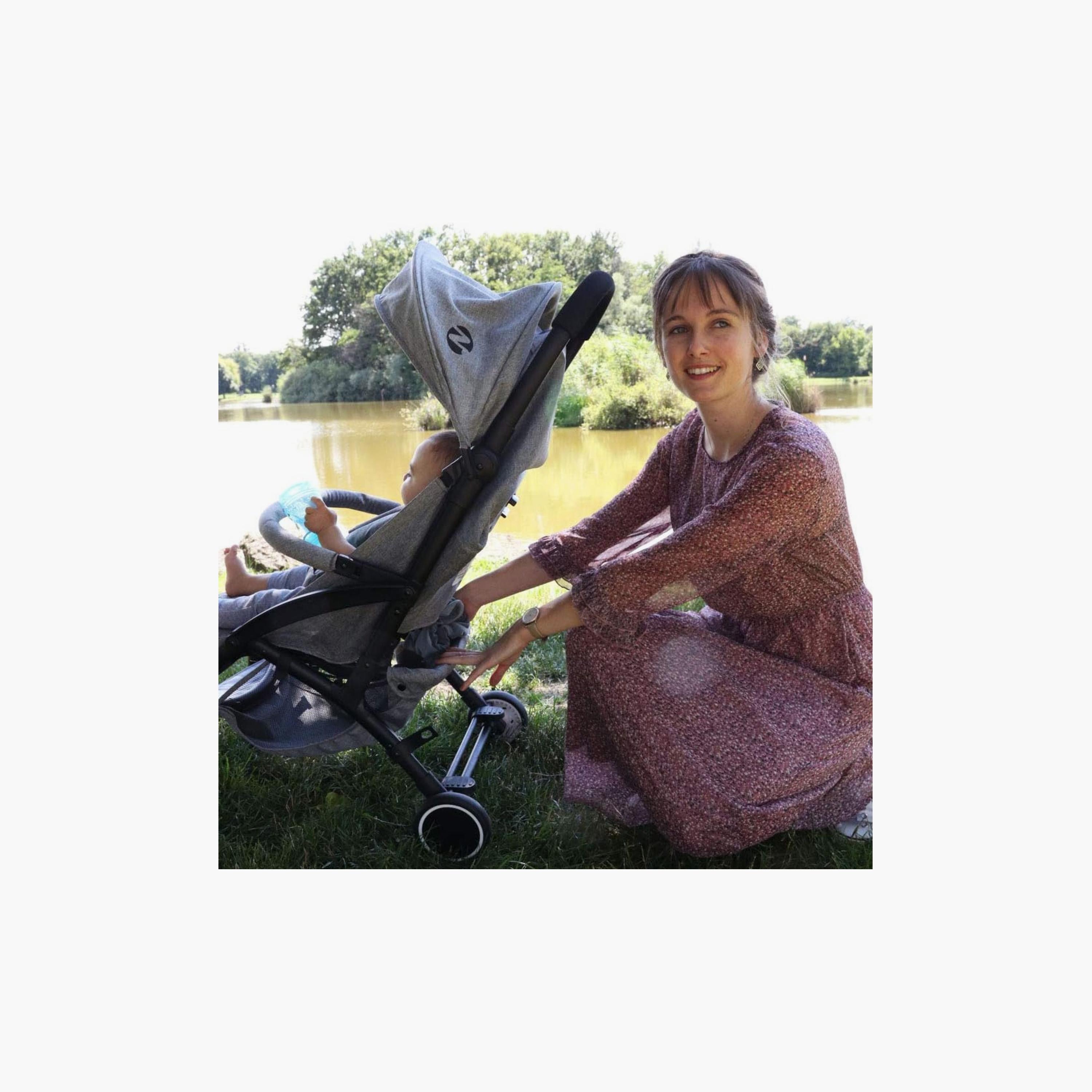 عربة أطفال نانيا ليلي المدمجة وخفيفة الوزن - رمادية - 0-15 كجم-baby-gear-strollersandprams-strollers-image-7