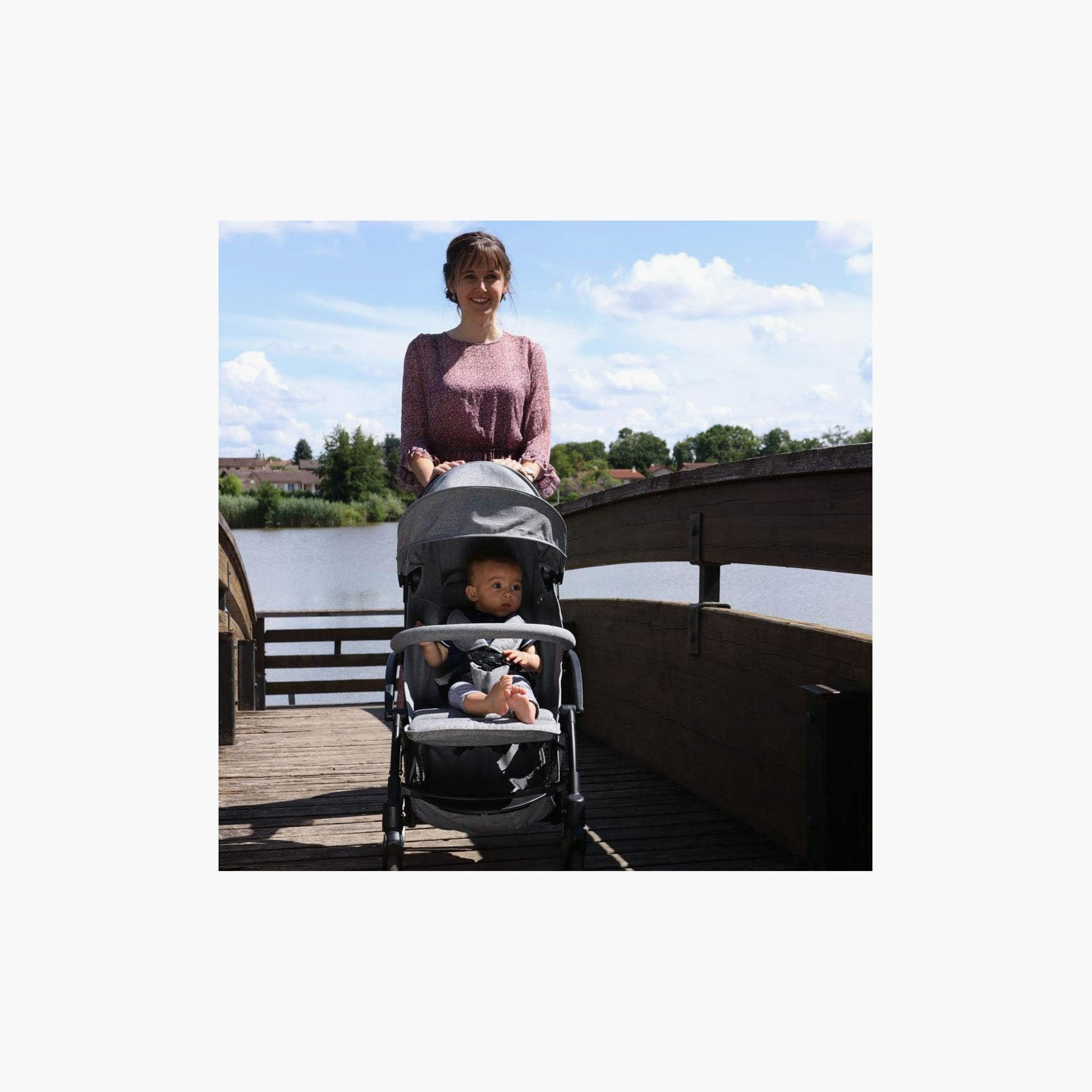 عربة أطفال نانيا ليلي المدمجة وخفيفة الوزن - رمادية - 0-15 كجم-baby-gear-strollersandprams-strollers-image-8