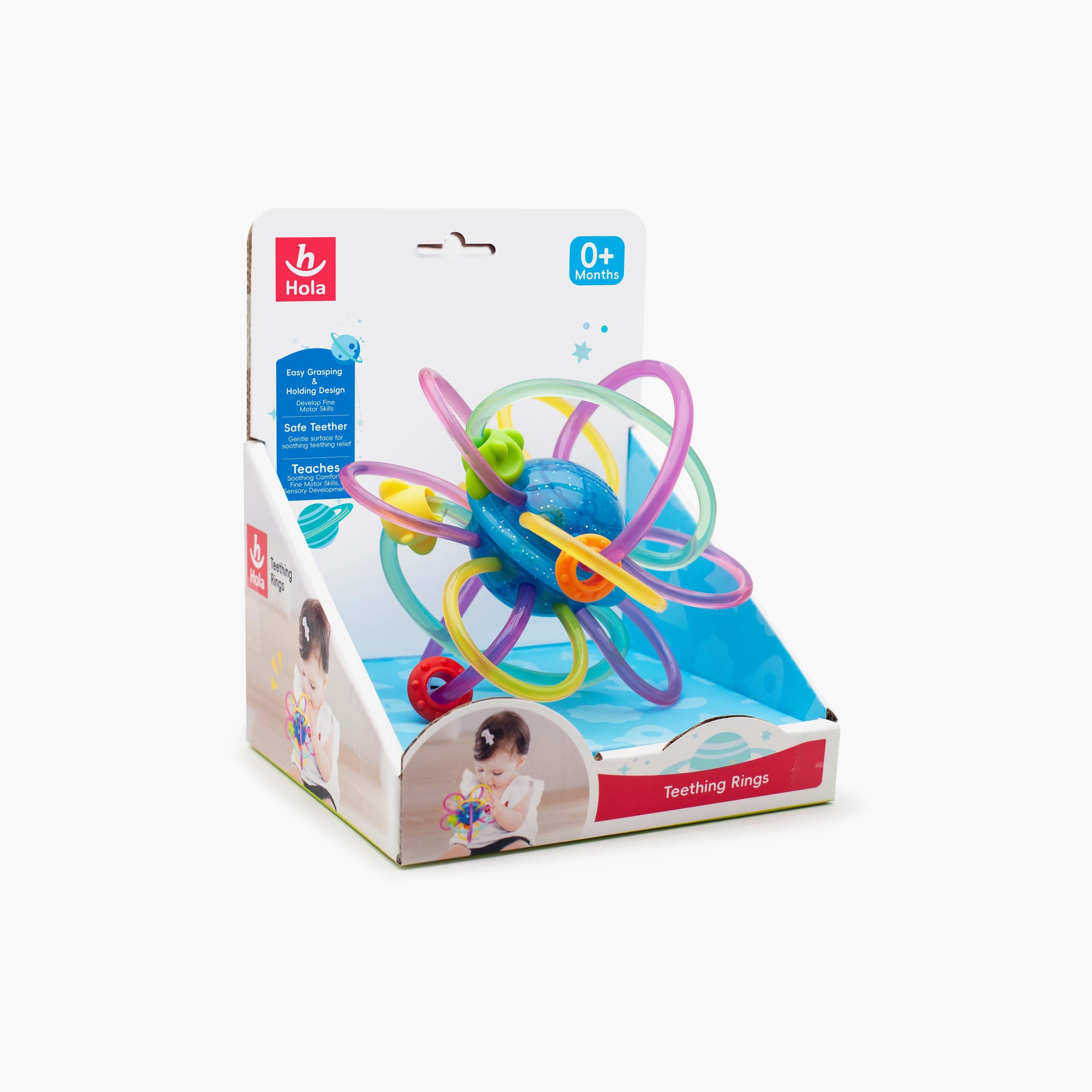 حلقات التسنين هولا - لعبة خشخيشة التسنين للأطفال من عمر 0 أشهر فما فوق-toys-babyandtoddlertoys-rattlesandteethers-image-7