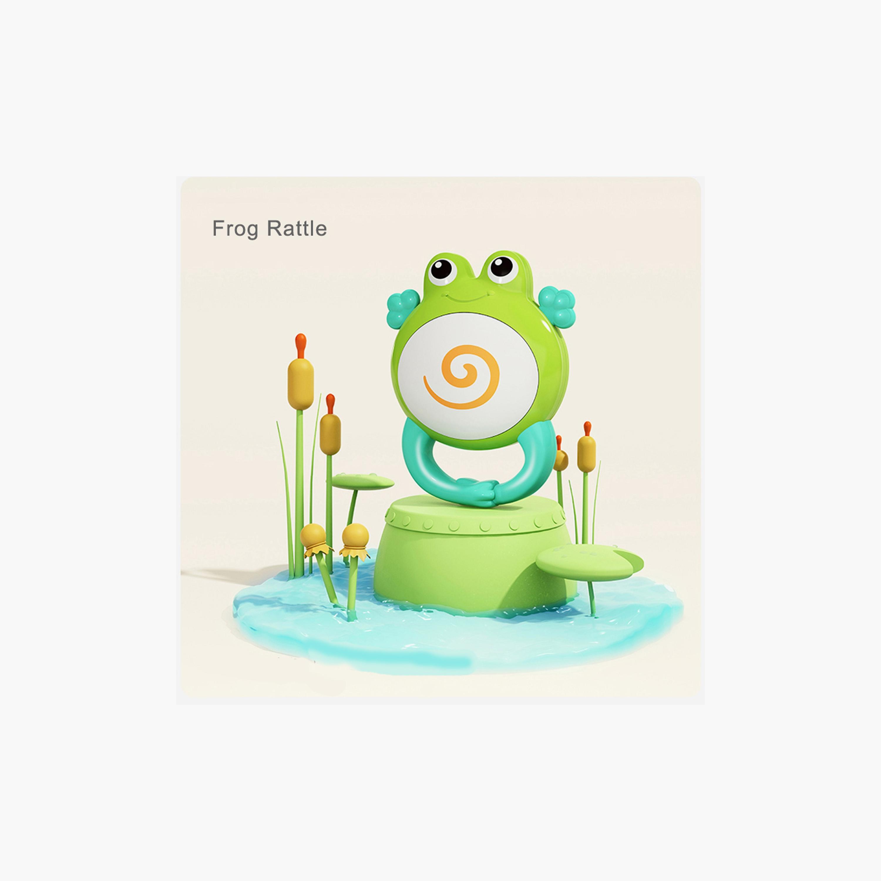 Hola Frog Orchestra Rattle Baby Teether Activity Toy - 3 Months+-toys-babyandtoddlertoys-rattlesandteethers-image-3