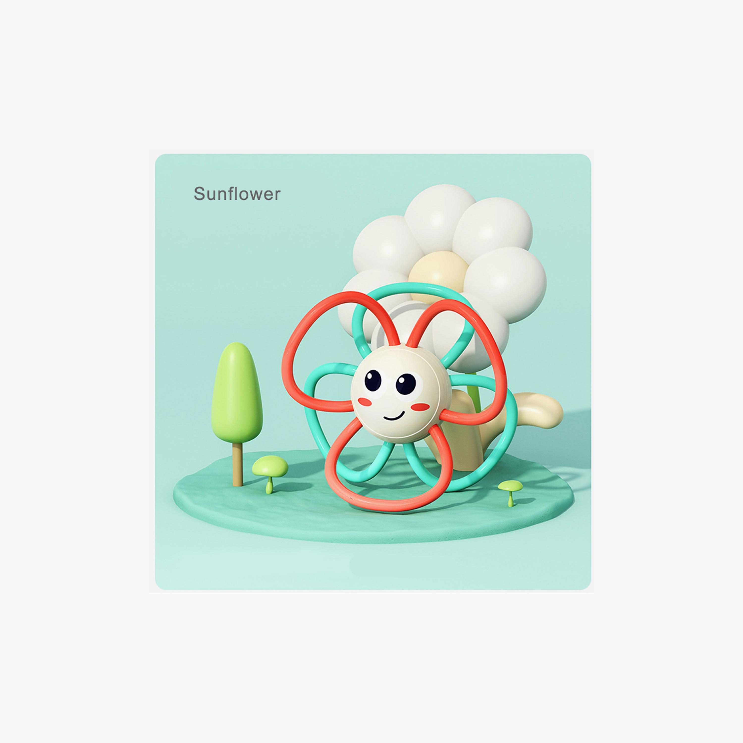 Hola Sunflower Orchestra Rattle Baby Teether Activity Toy - 3 Months+-toys-babyandtoddlertoys-rattlesandteethers-image-2