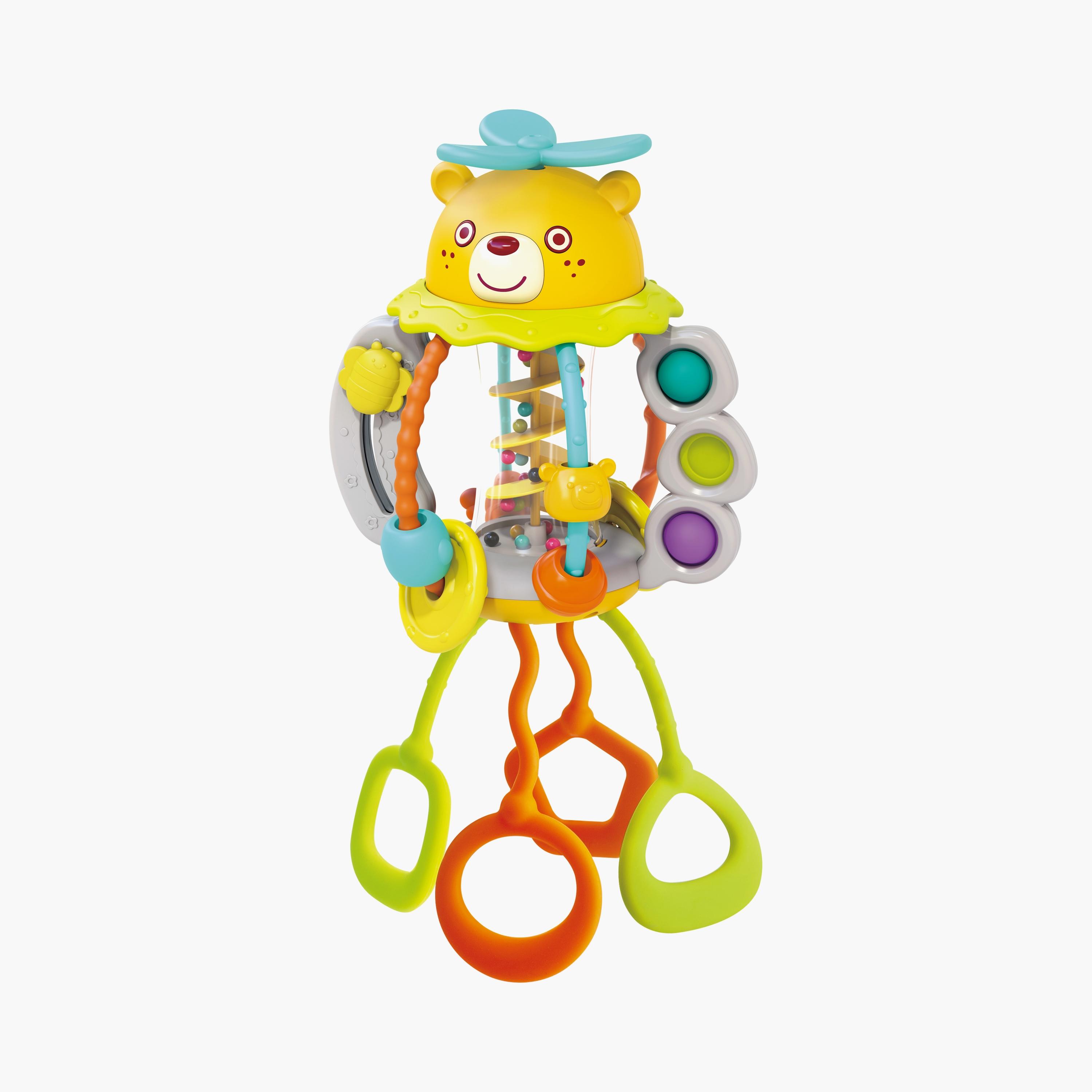 Hola Shake & Pull Busy Ball Interactive Toy for Toddlers - 6 Months+-toys-babyandtoddlertoys-learningtoys-image-1