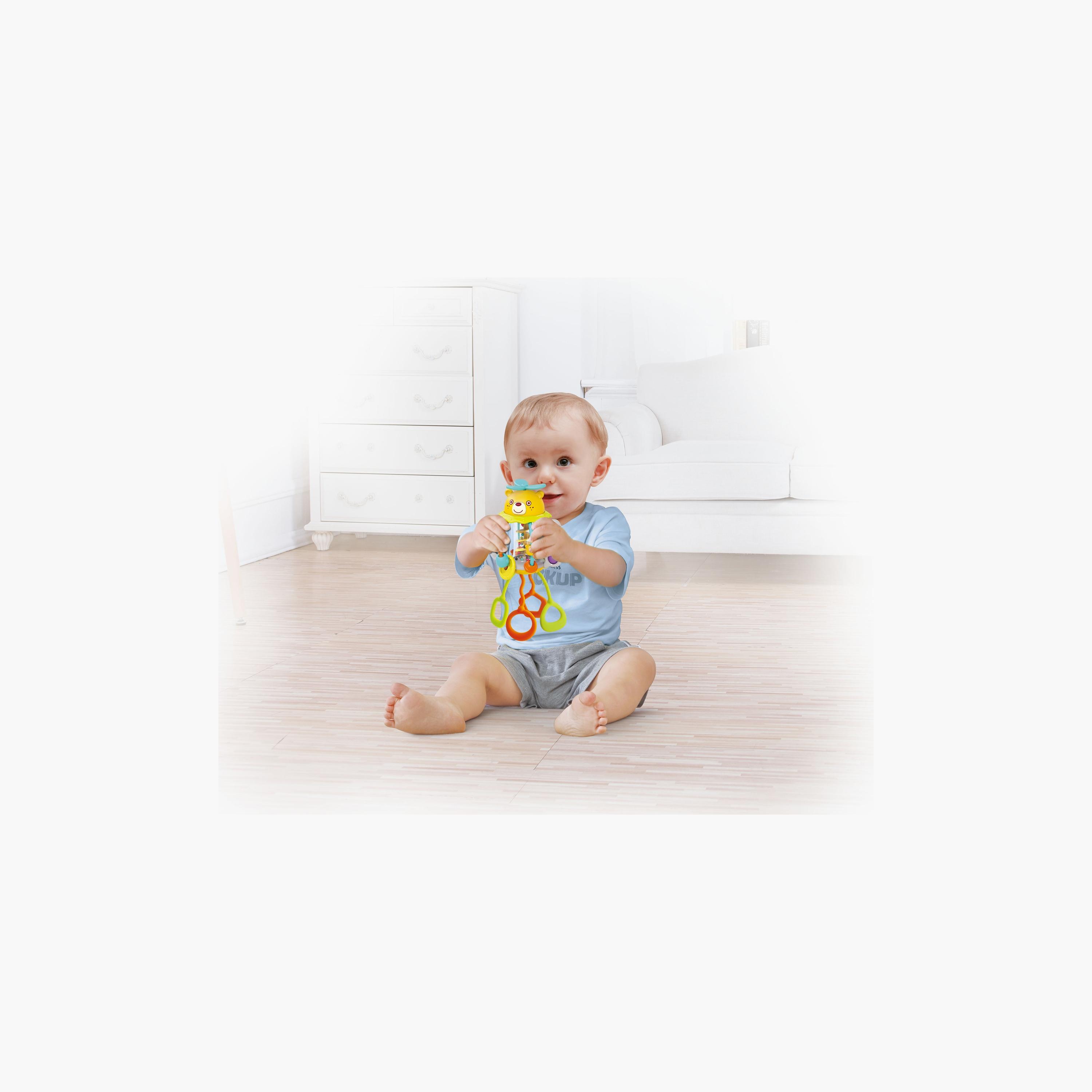 Hola Shake & Pull Busy Ball Interactive Toy for Toddlers - 6 Months+-toys-babyandtoddlertoys-learningtoys-image-2