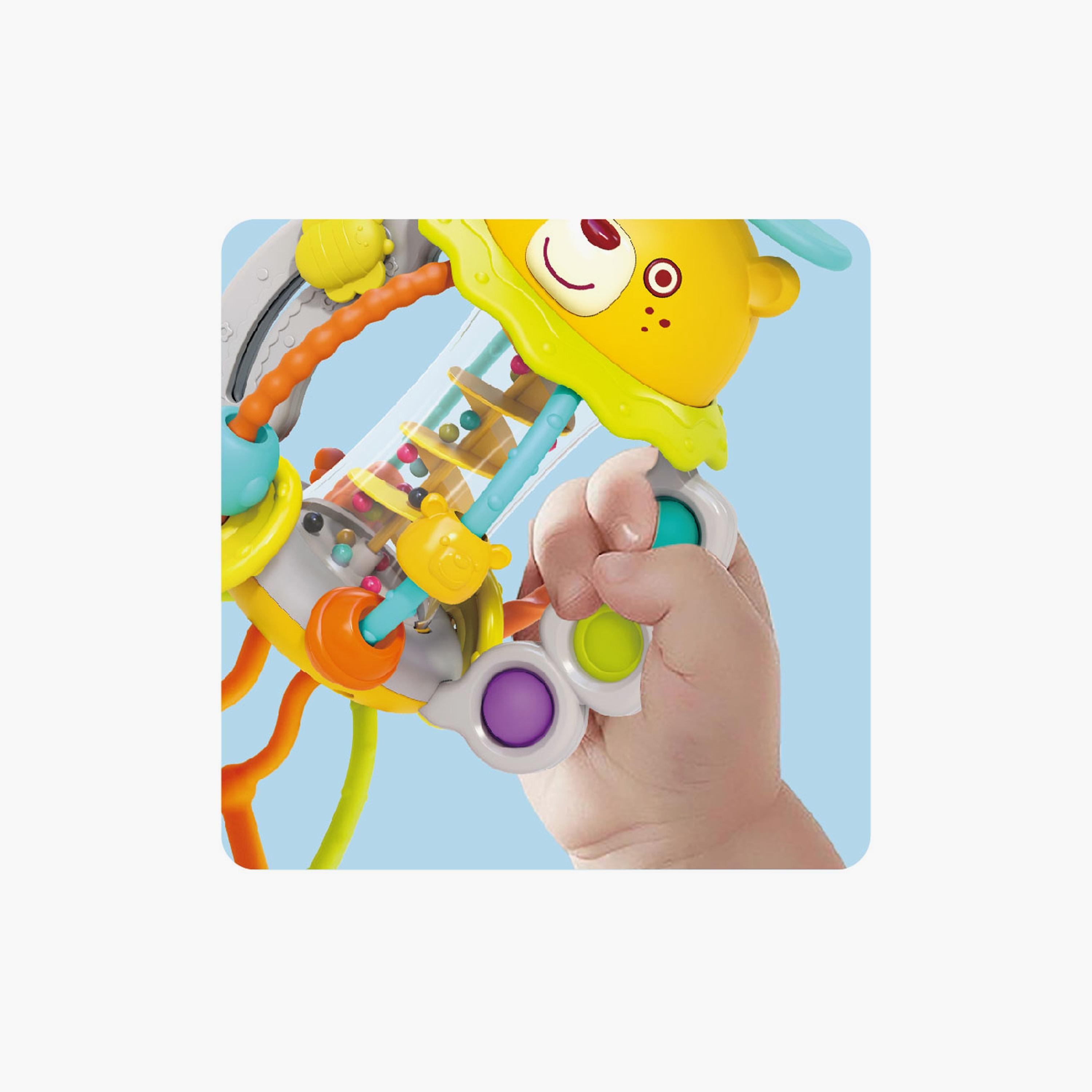Hola Shake & Pull Busy Ball Interactive Toy for Toddlers - 6 Months+-toys-babyandtoddlertoys-learningtoys-image-3