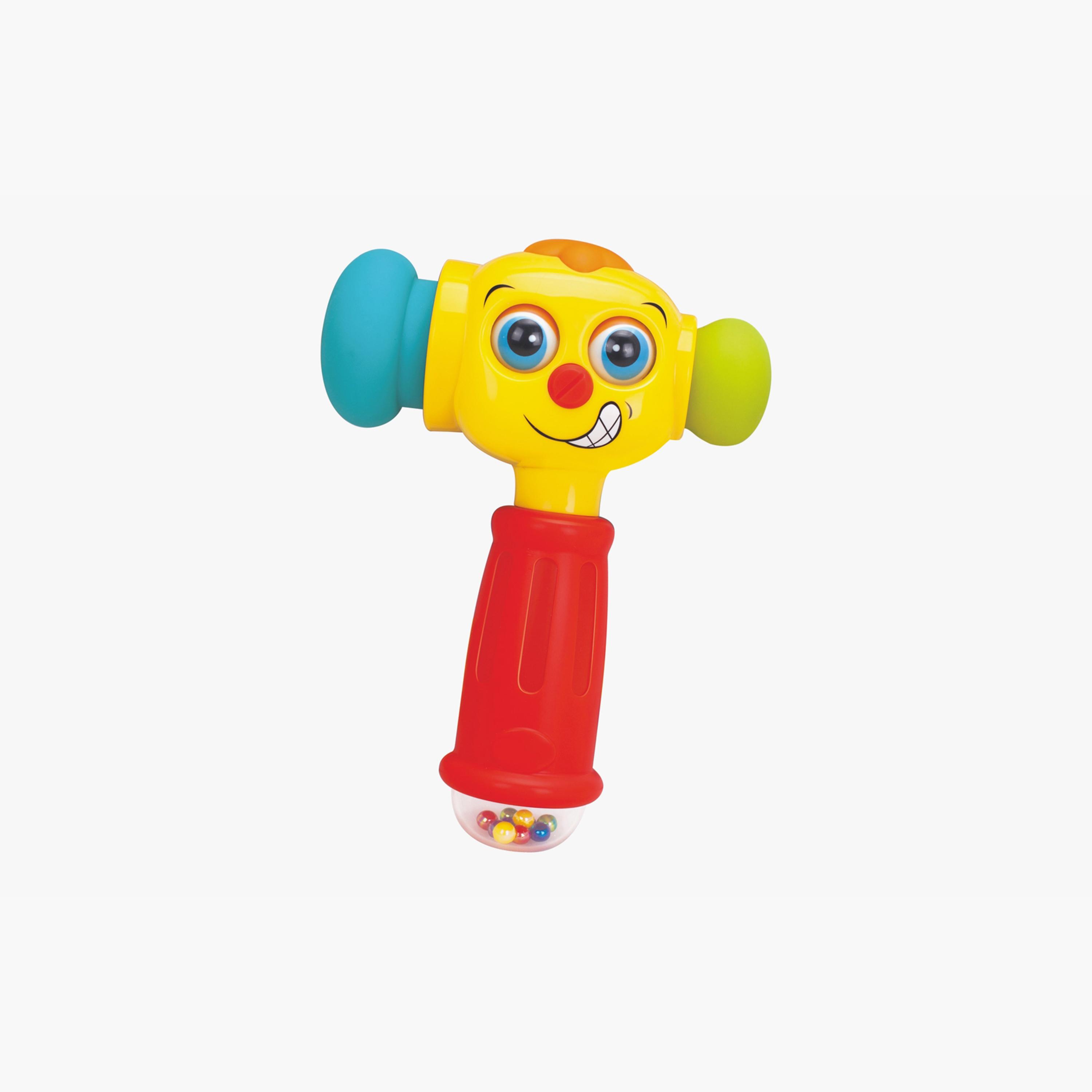 Hola Toy Hammer Musical Learning Toy with Lights - 6 Months+-toys-babyandtoddlertoys-lightsandmusicaltoys-image-1
