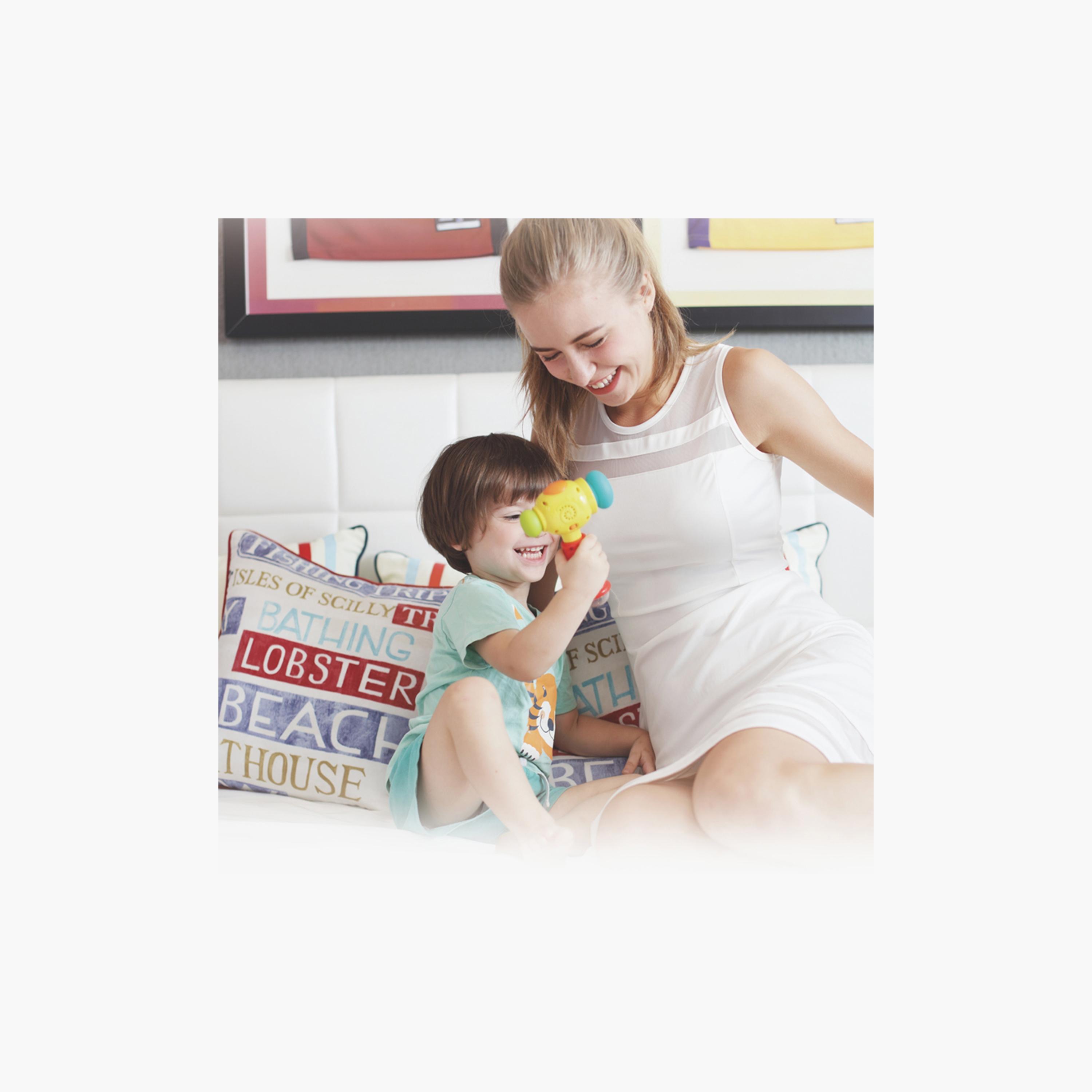 Hola Toy Hammer Musical Learning Toy with Lights - 6 Months+-toys-babyandtoddlertoys-lightsandmusicaltoys-image-2