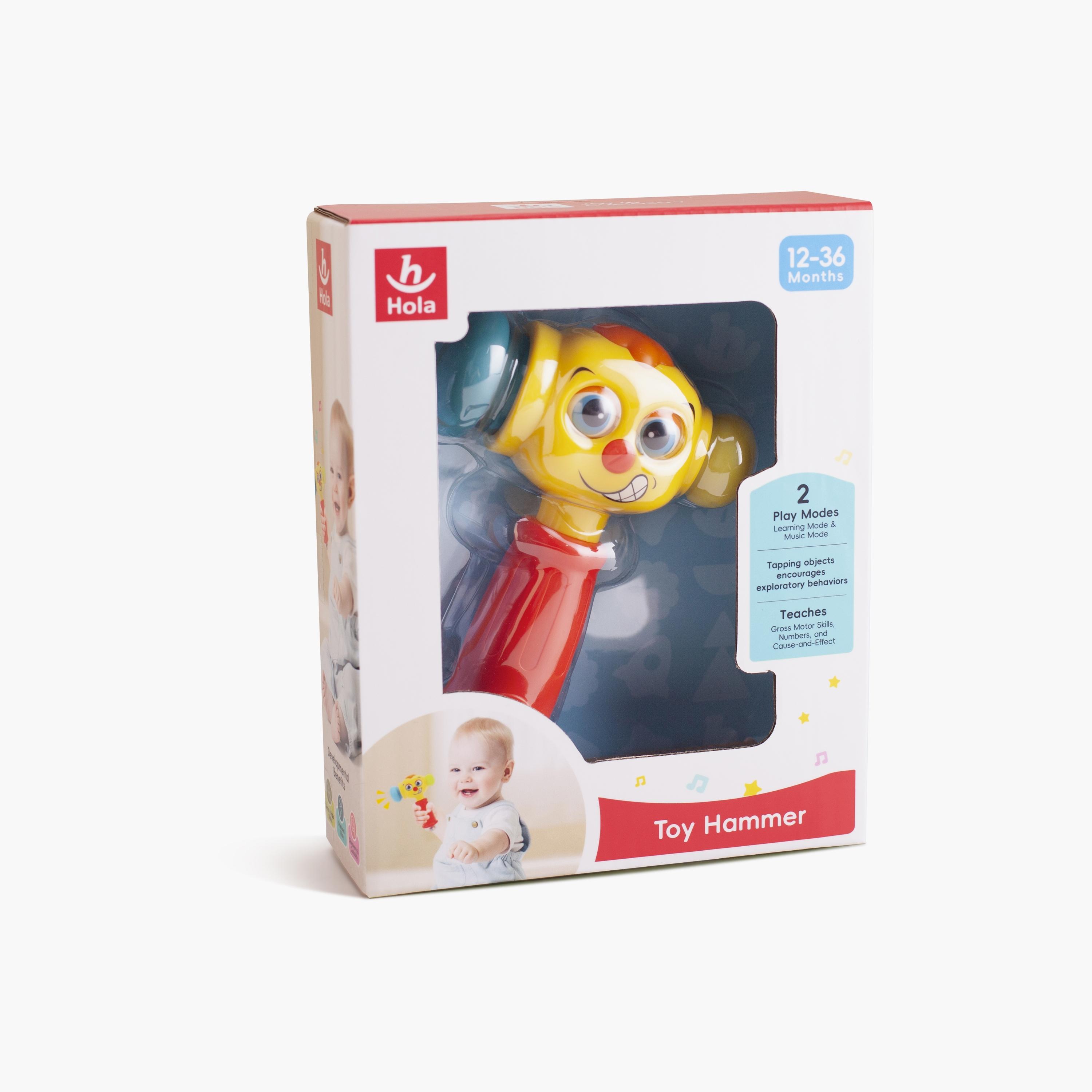 Hola Toy Hammer Musical Learning Toy with Lights - 6 Months+-toys-babyandtoddlertoys-lightsandmusicaltoys-image-4