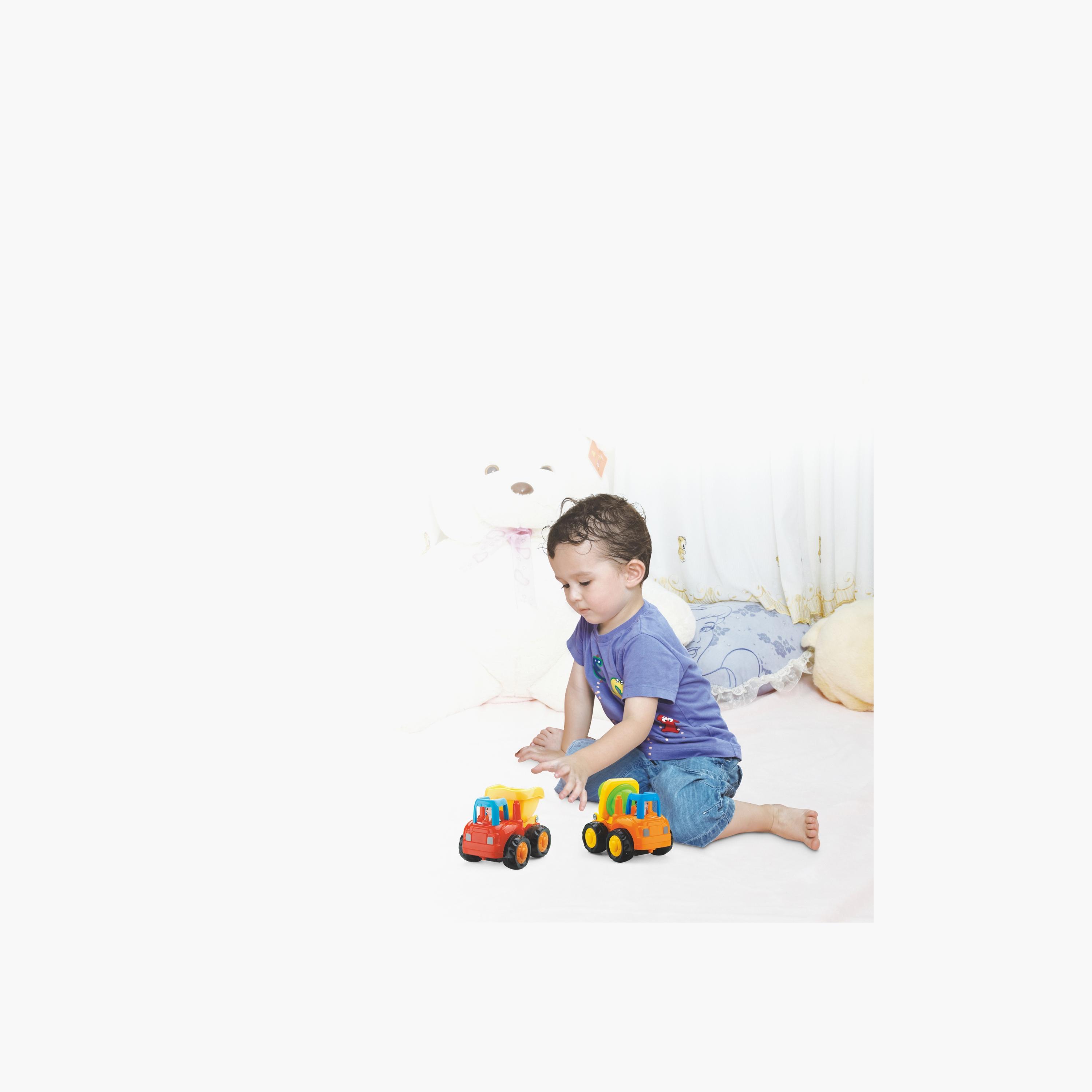 شاحنة بناء هولا بيلدر رباعية الدفع مع خلاطة أسمنت - 18 شهرًا فأكثر-toys-playvehicles-vehicleplaysets-image-2