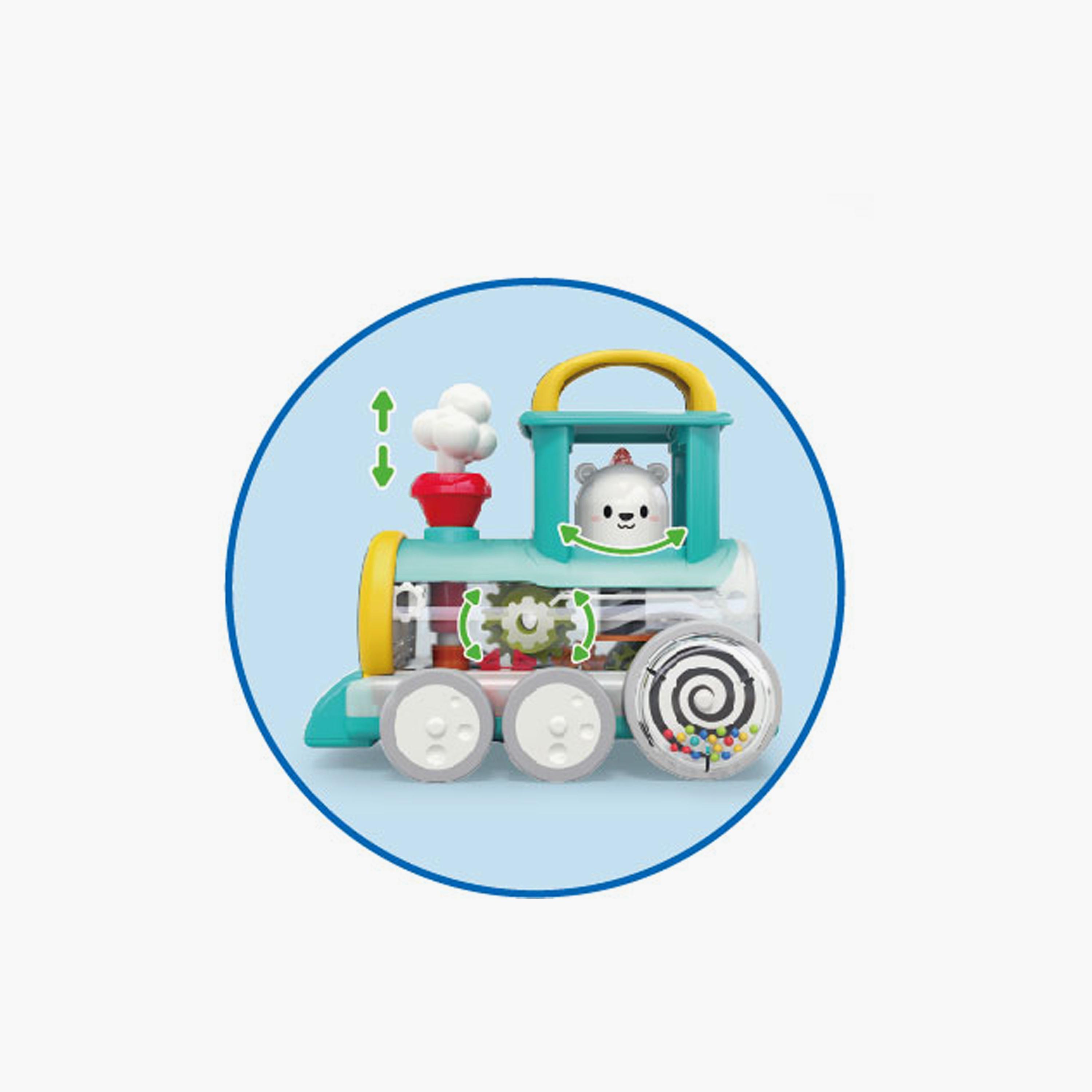 Hola Pull Along Train Engine Steam Toys - 6 Months+-toys-babyandtoddlertoys-pushandpulltoys-image-4