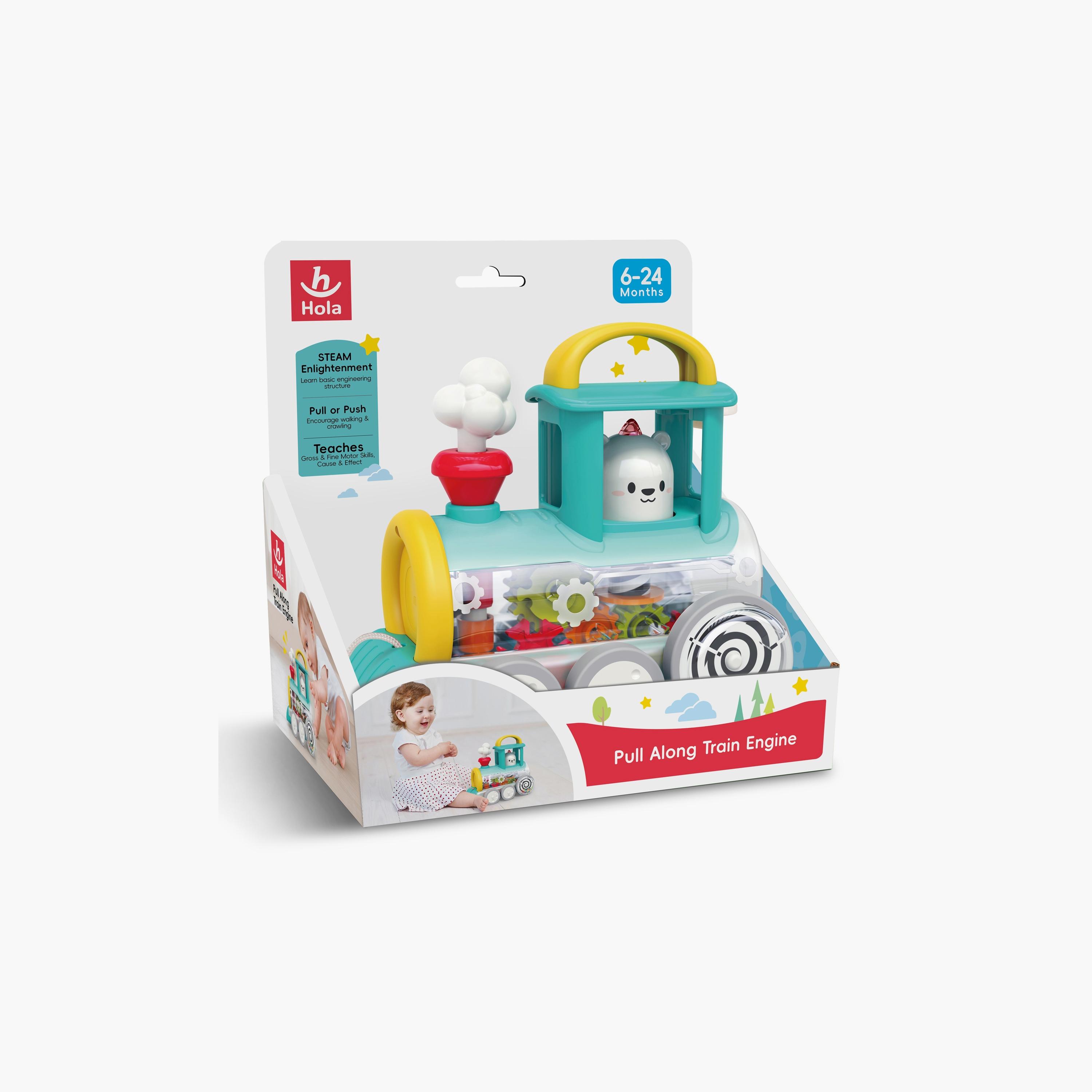Hola Pull Along Train Engine Steam Toys - 6 Months+-toys-babyandtoddlertoys-pushandpulltoys-image-7