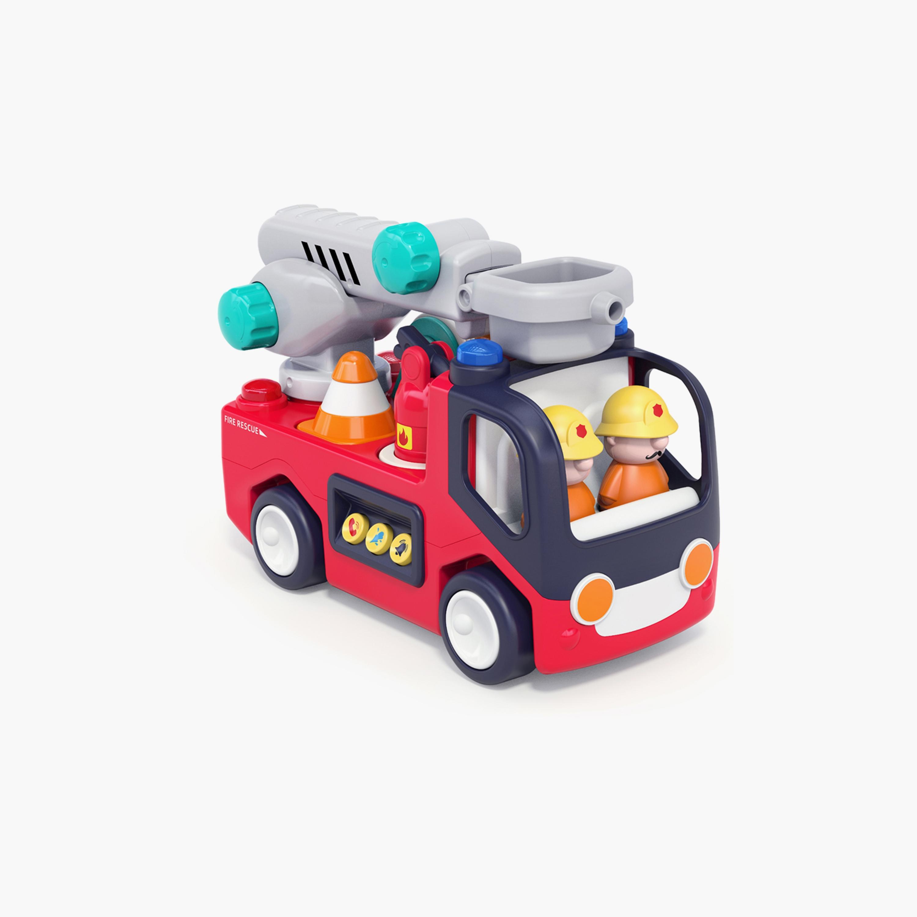 لعبة سيارة إطفاء هولا للتعليم المبكر مع أضواء وأصوات - من 3 سنوات فما فوق-toys-playvehicles-vehicleplaysets-image-10